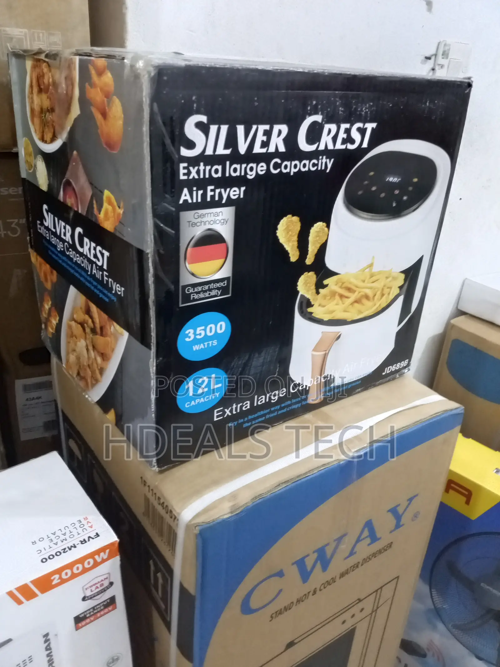 Silver Crest 12l 3500w Air Fryer Oven Jd689b