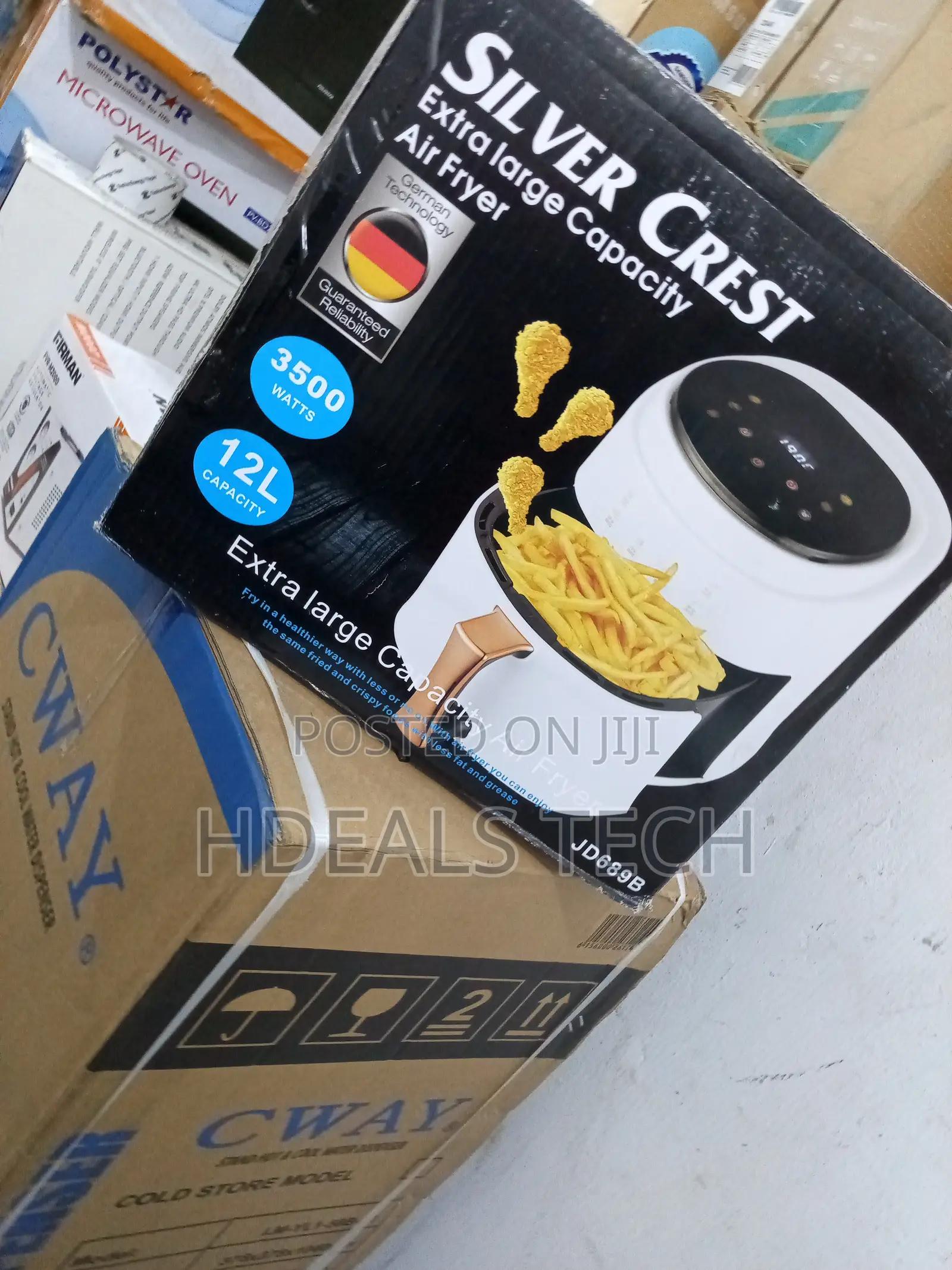 Silver Crest 12l Air Fryer Oven With Accessories – Jd689b
