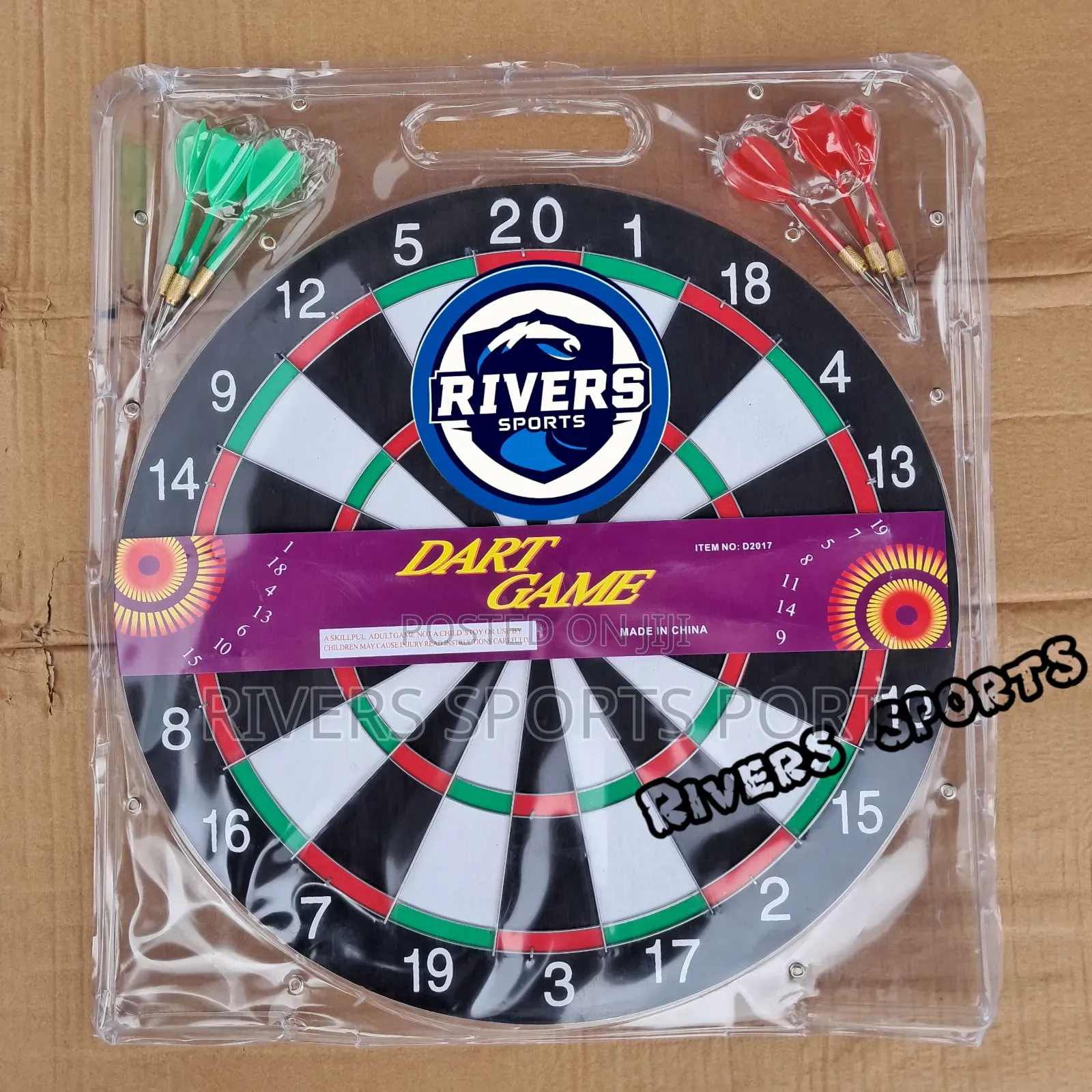 17" Standard Dartboard Game for Adults and Kids
