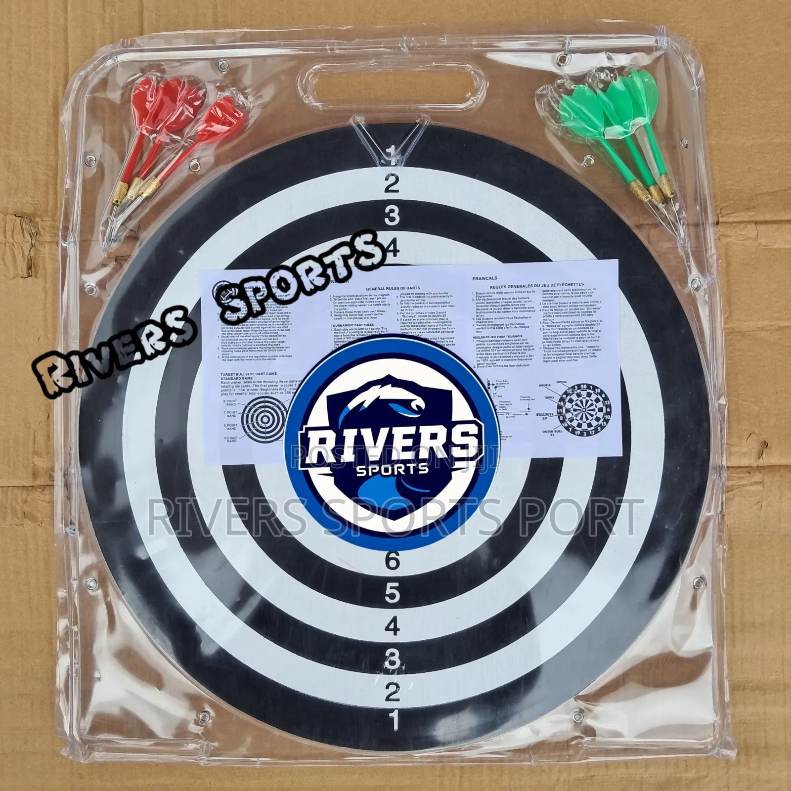 17" Standard Dartboard Game for Adults and Kids
