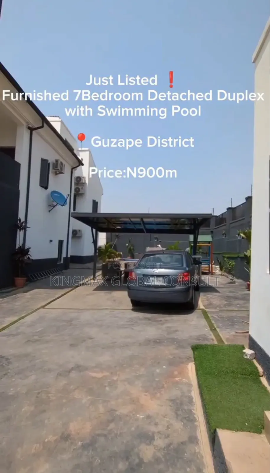 7bdrm Duplex in Guzape District for sale