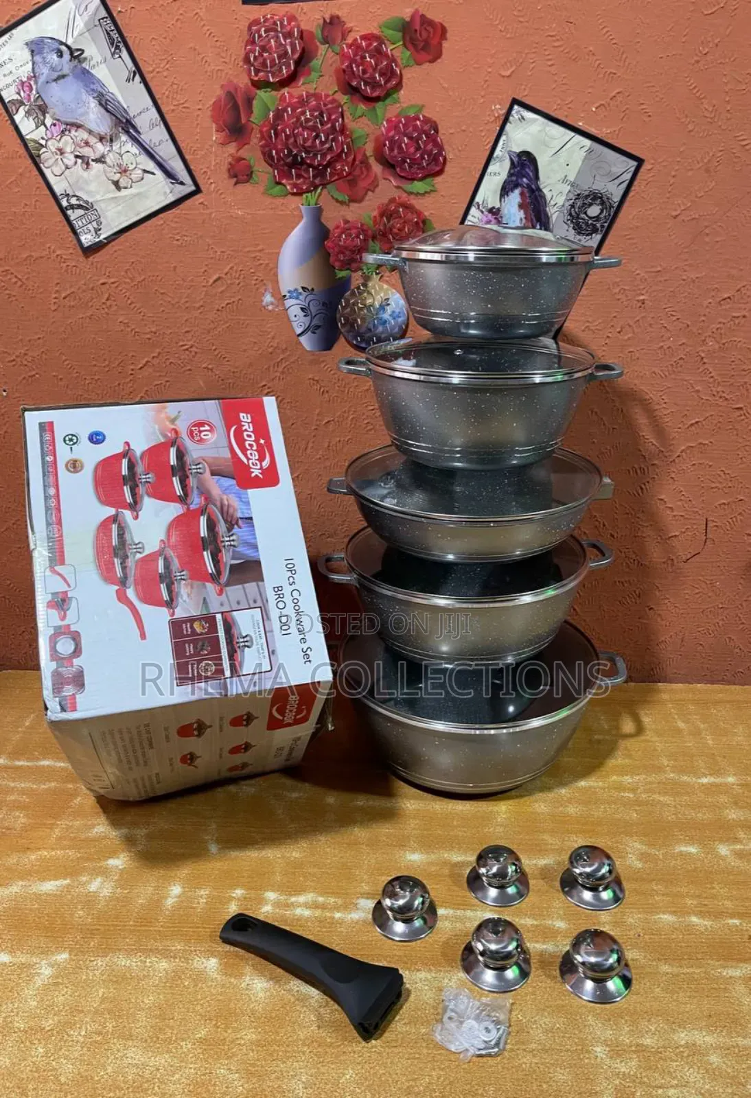 10pcs Brocook Granite Coating Cookware/Pot Set