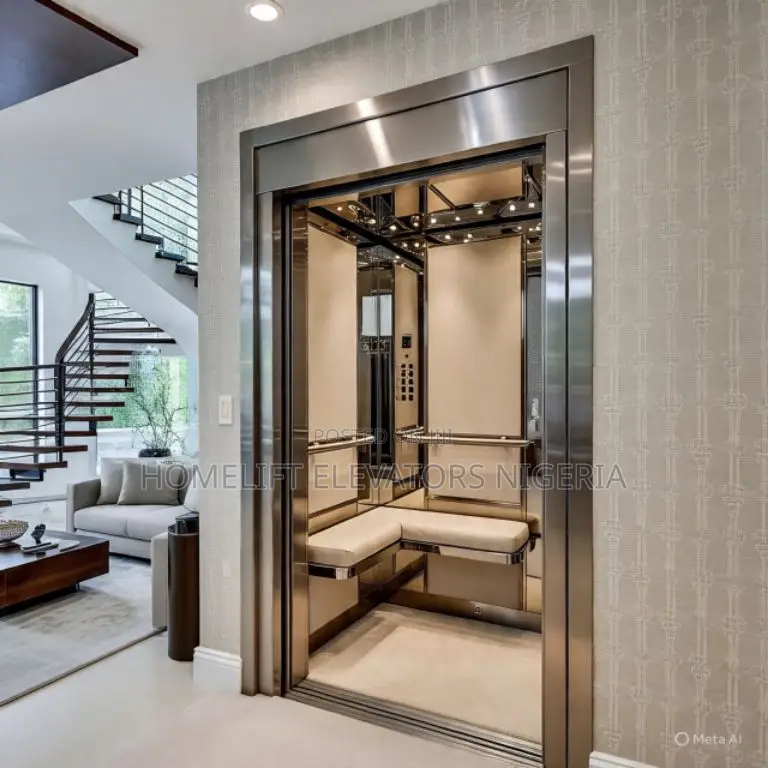 Black Bold Striking Home Elevator