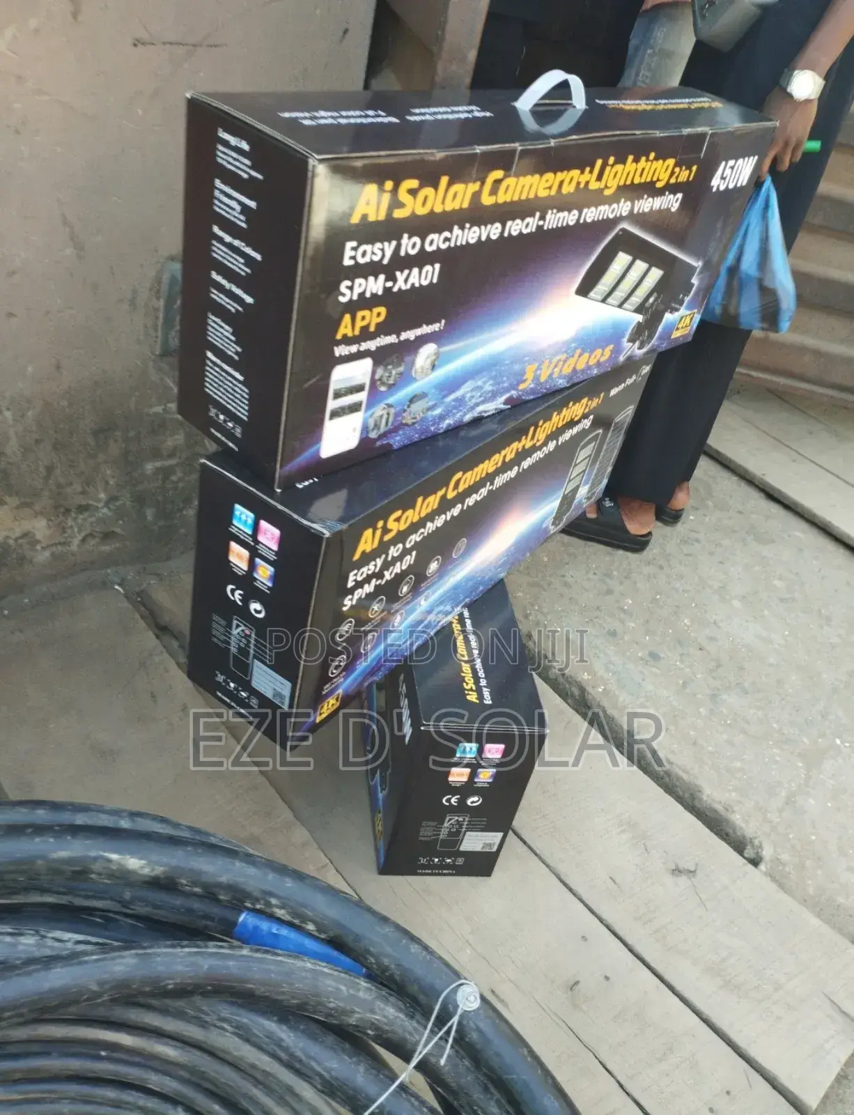4 Camera Al With 3 Eyes Solar Street Light
