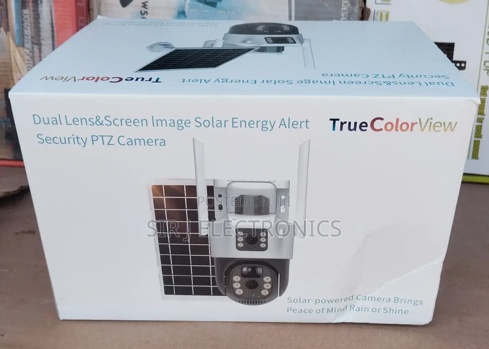 4g Dual Lens Cctv Camera With Solar Panel And Security Alarm
