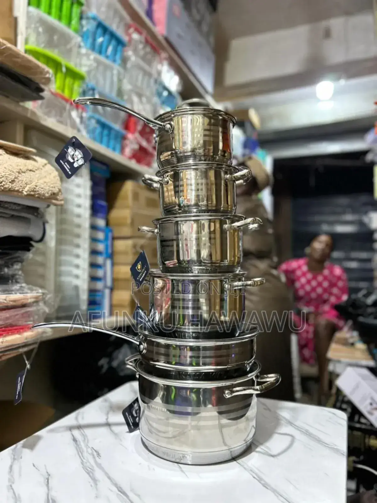 12pcs Stainless Steel Pot Set