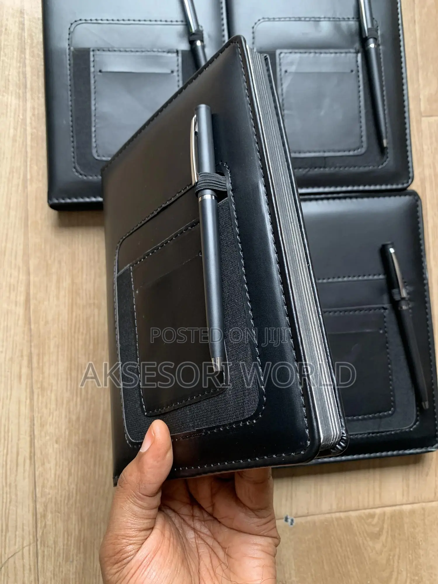 A5 Notebook and Pen Set With Phone and Card Holder