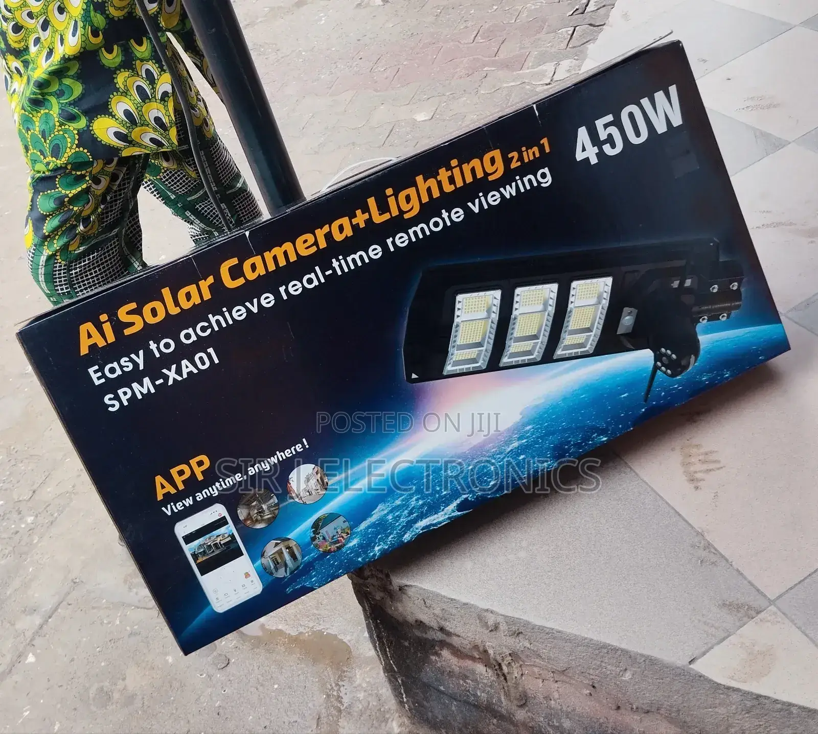 Original 450watts Solar Camera Lighting System (Remote)