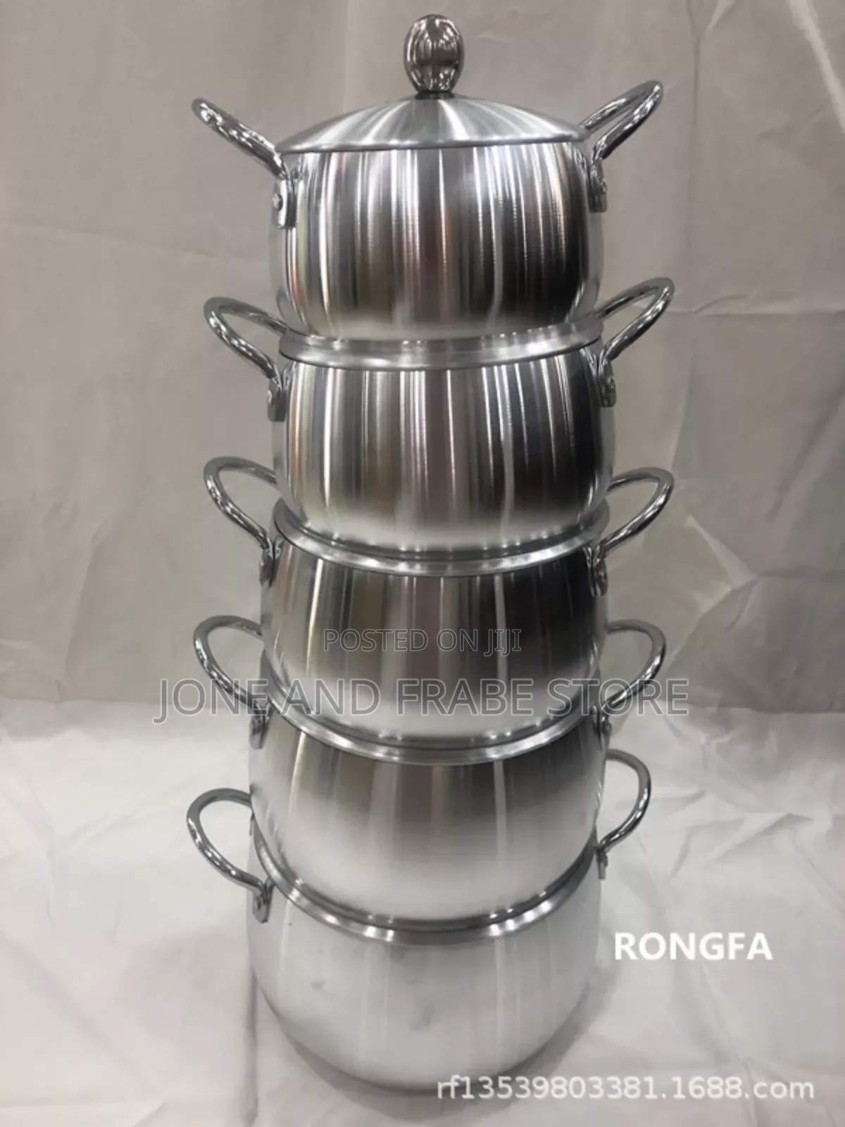 5pcs Sets Rongfa Aluminium Pot