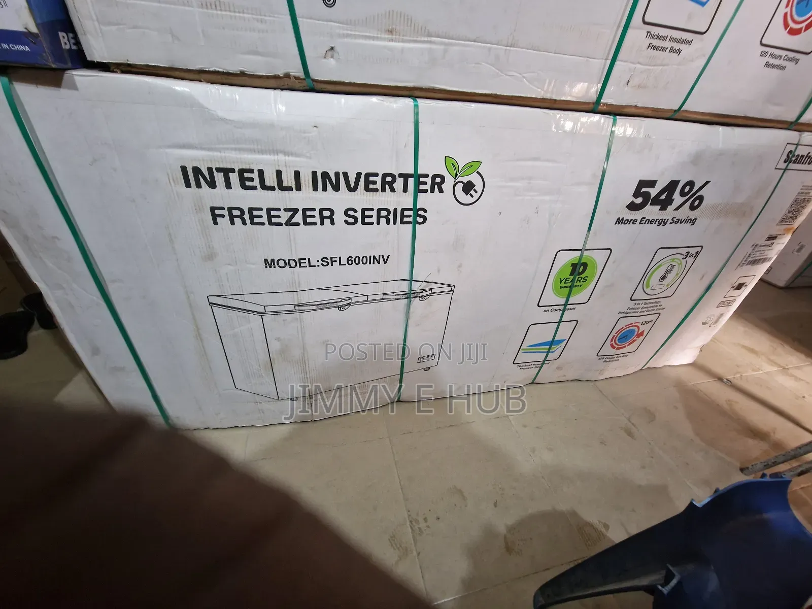 Scanfrost 600l Double Door Inverter Freezer