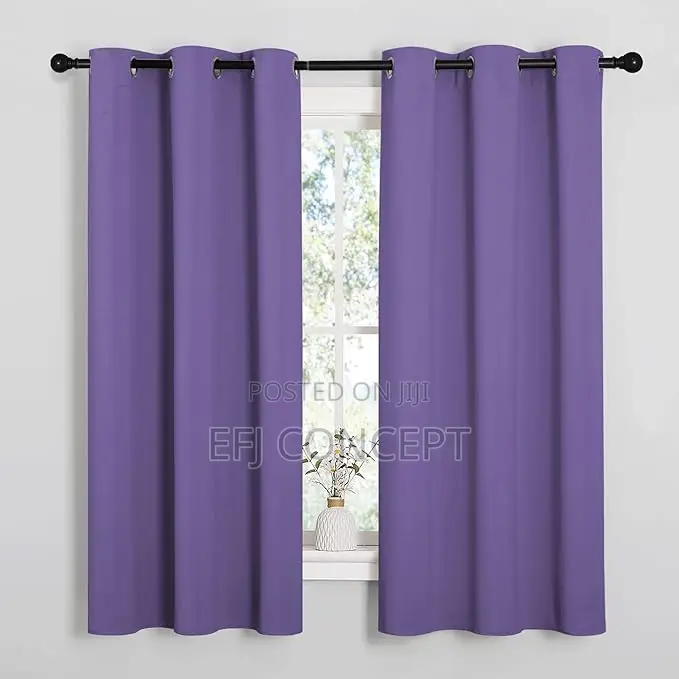 Thermal Insulated Room Lilac Purple Blackout Curtains
