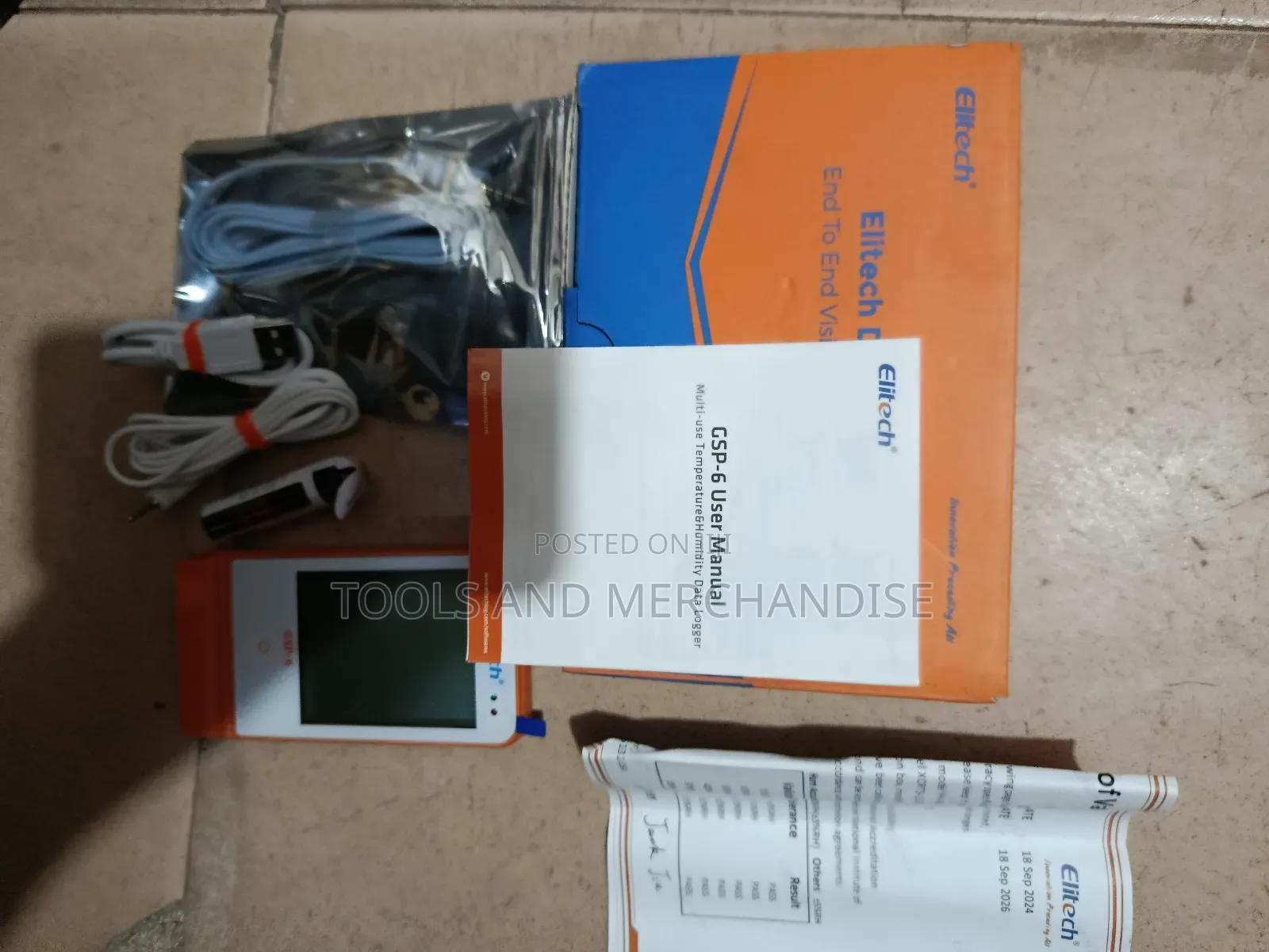 GSP-6 Elitech Temperature and Humidity Data Logger