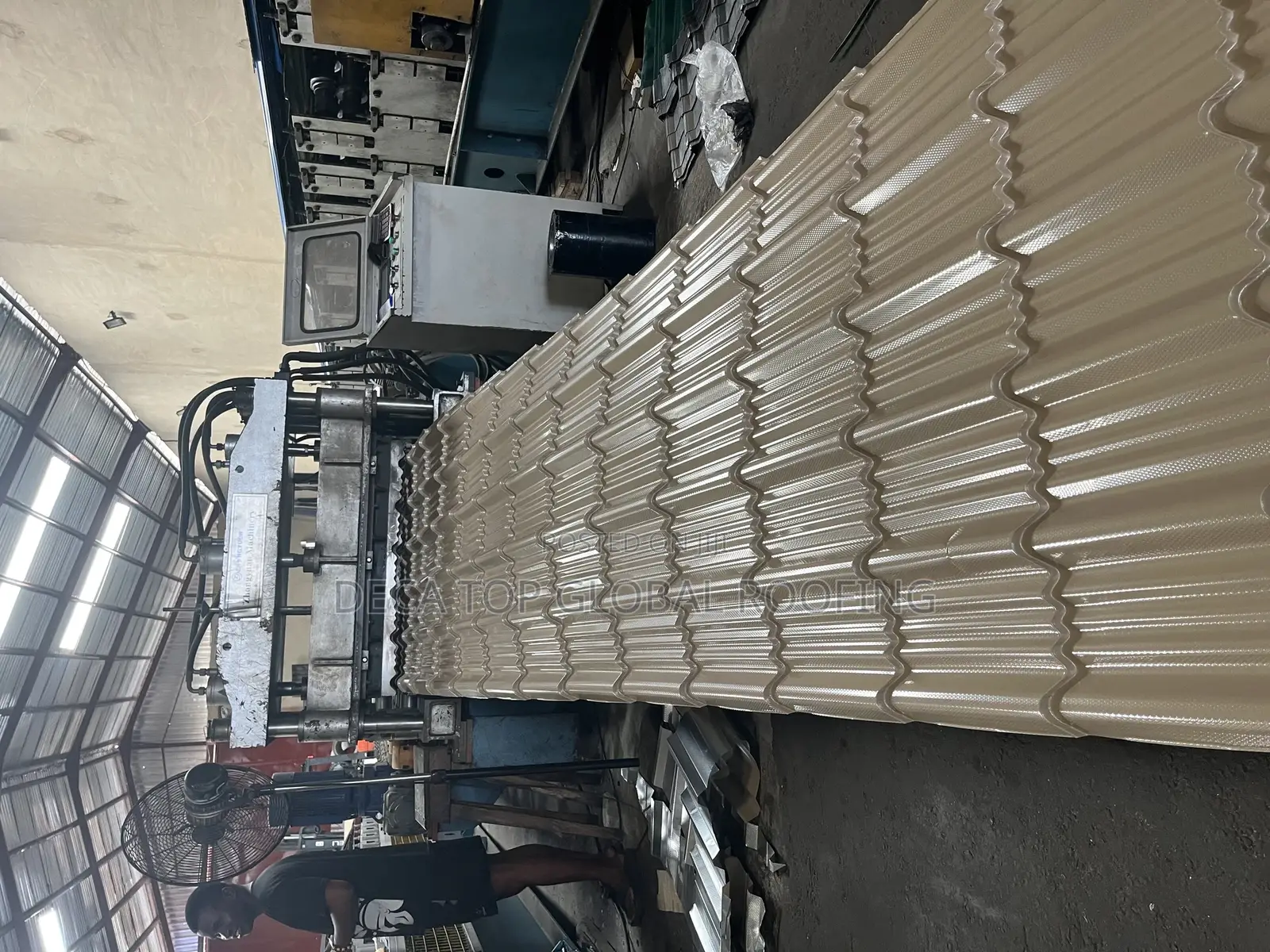 Aluminum Steptiles Roofing Sheet Oven Baked Materials