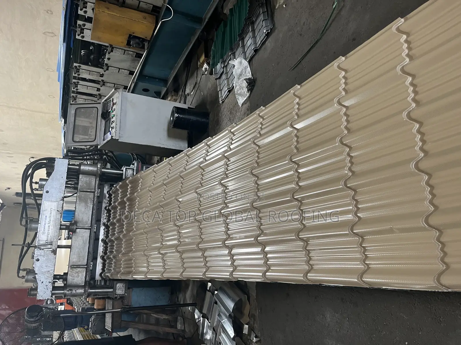 Aluminum Steptiles Roofing Sheet Oven Baked Materials