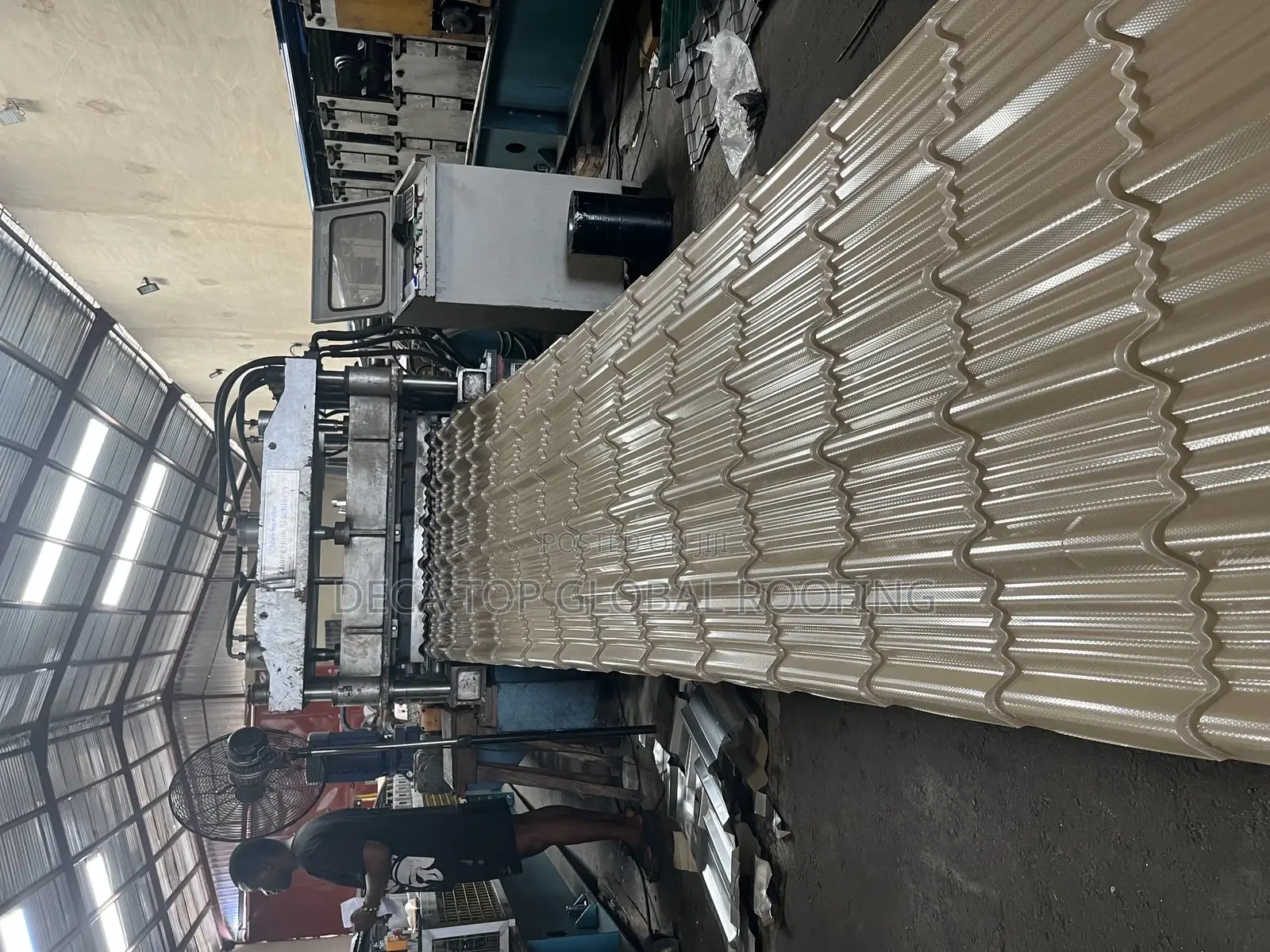 Aluminum Steptiles Roofing Sheet Oven Baked Materials