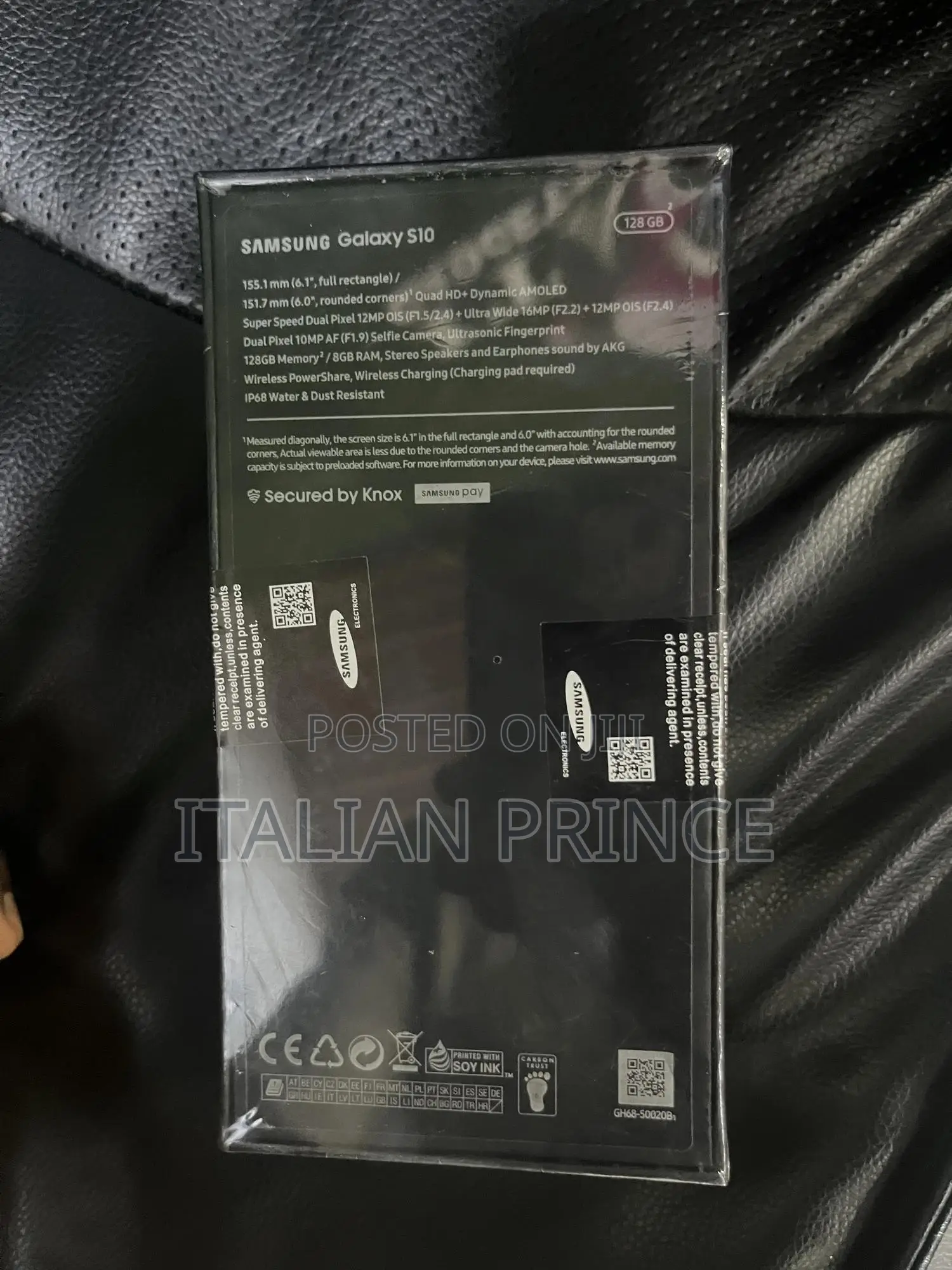New Samsung Galaxy S10 128 GB Black