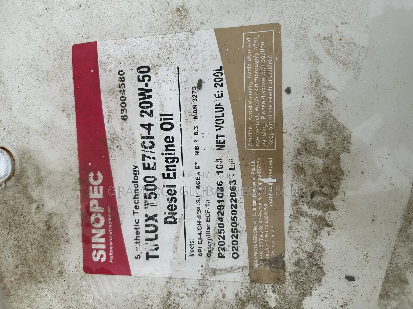 Heavy Machine Diesel Engine Oil 20w-50 15w-40