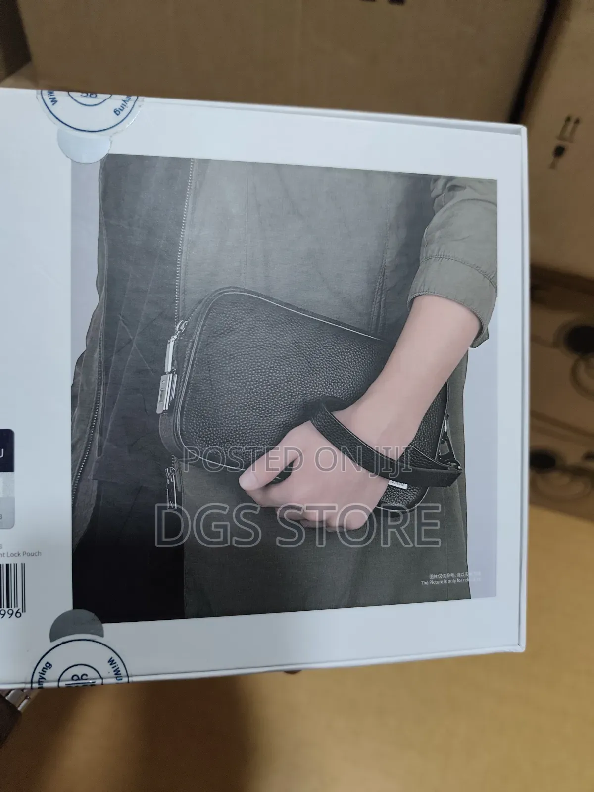 Wiwu Master Genuine Leather Fingerprint Lock Pouch  Case