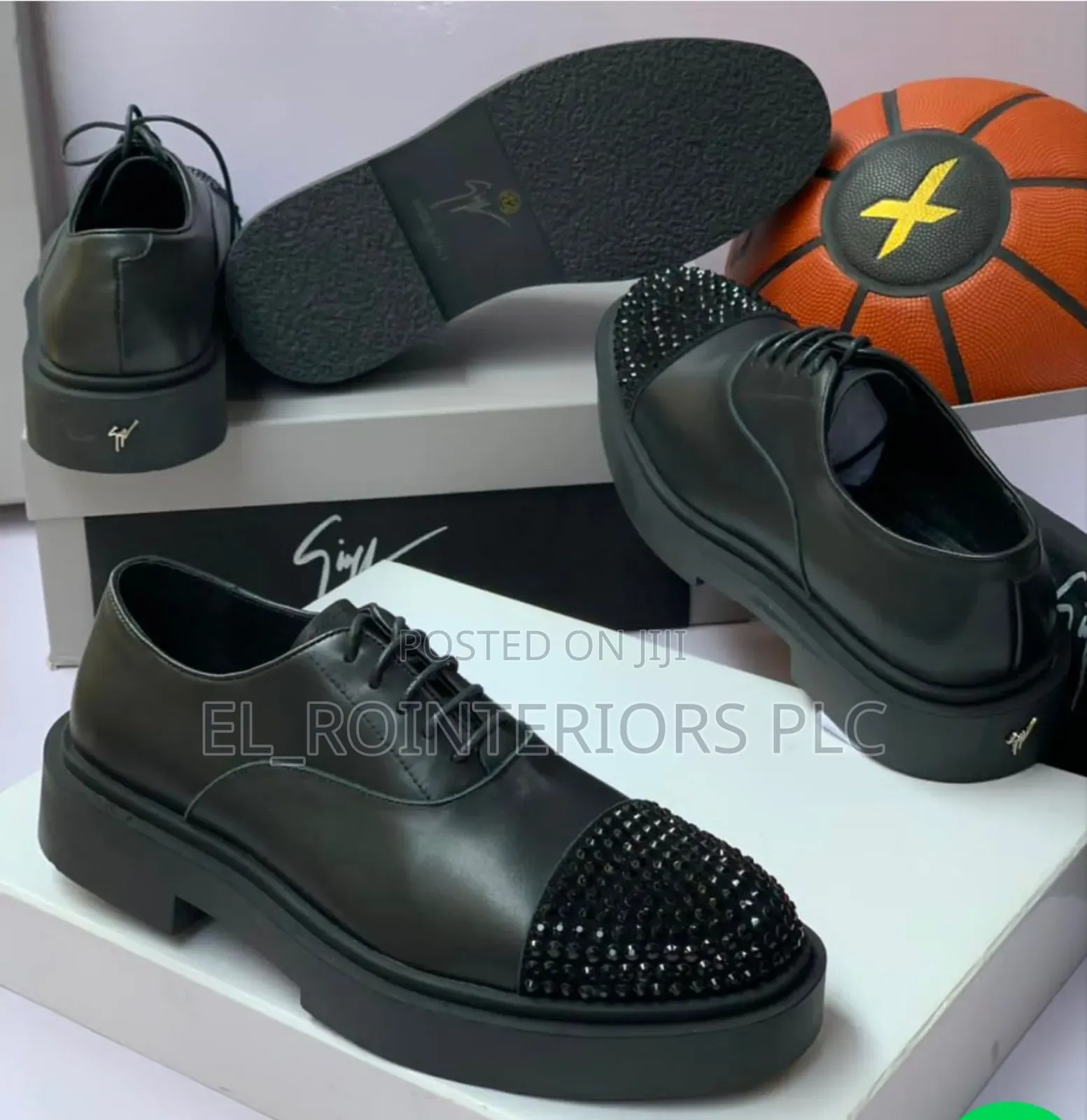 Giuseppe Zanotti Signature Studded Cap Toe Oxford