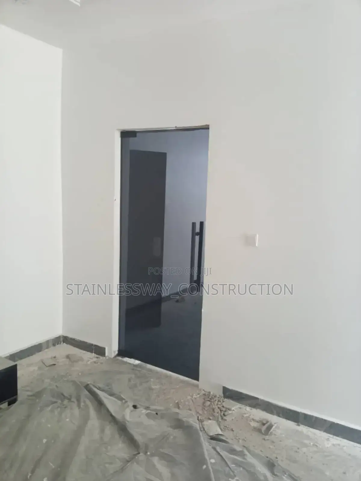 Dark Grey Swing Door