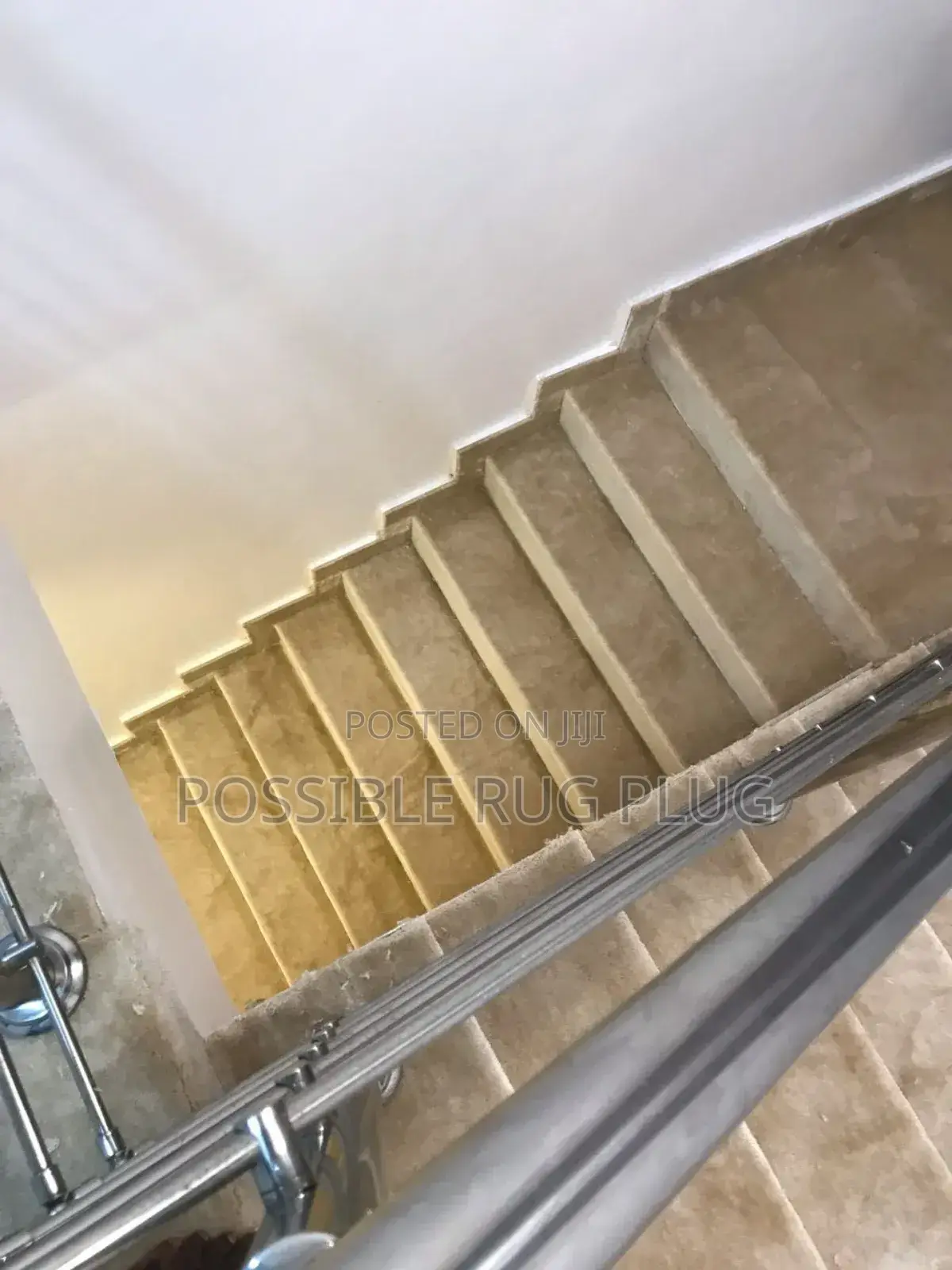 Cream Color Staircase Rug