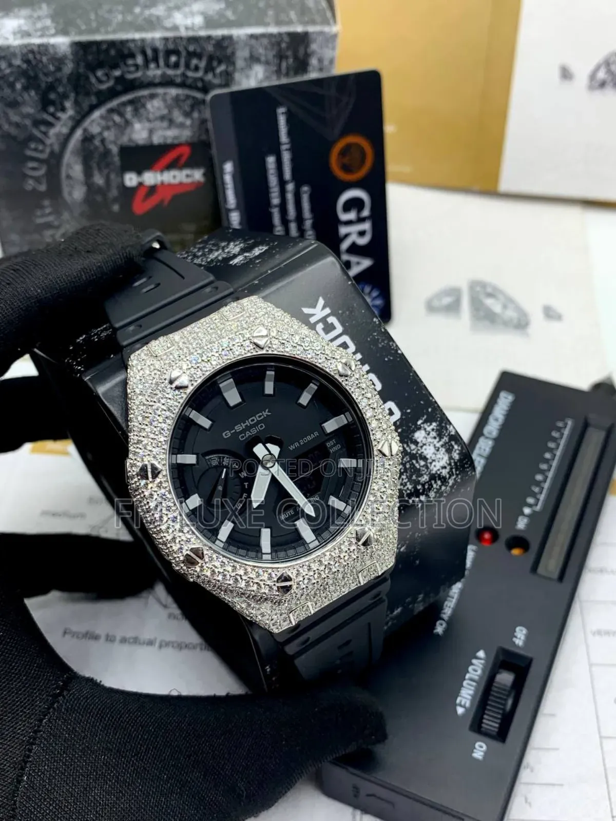 VVS Moissanite Diamond Bussdown G-Shock Watch
