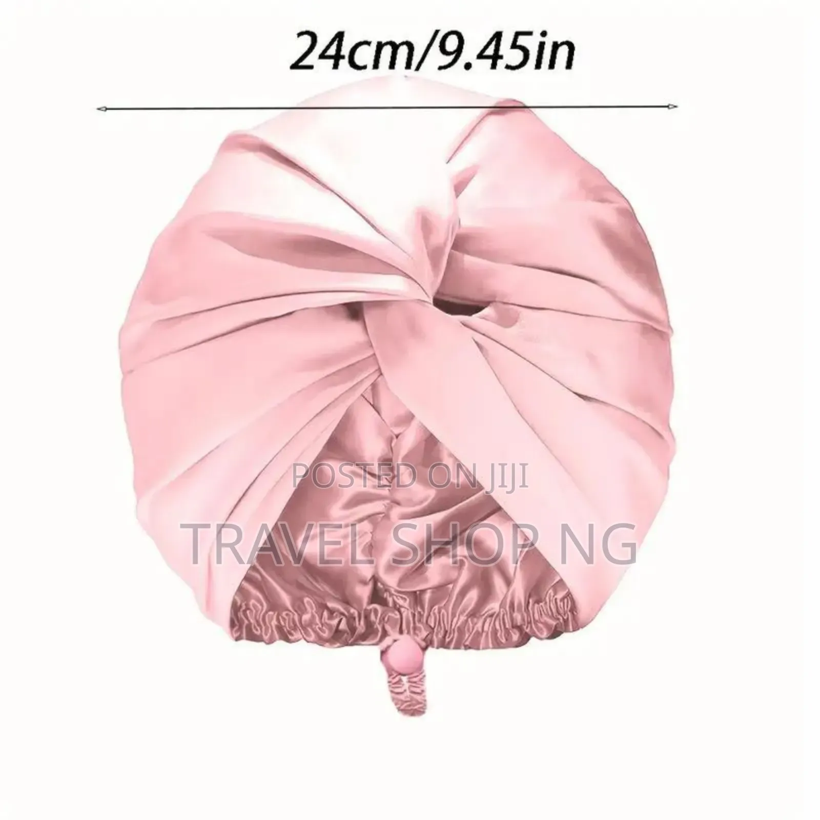 Satin Sleeping Cap With Twist Front Adjustment Buckle