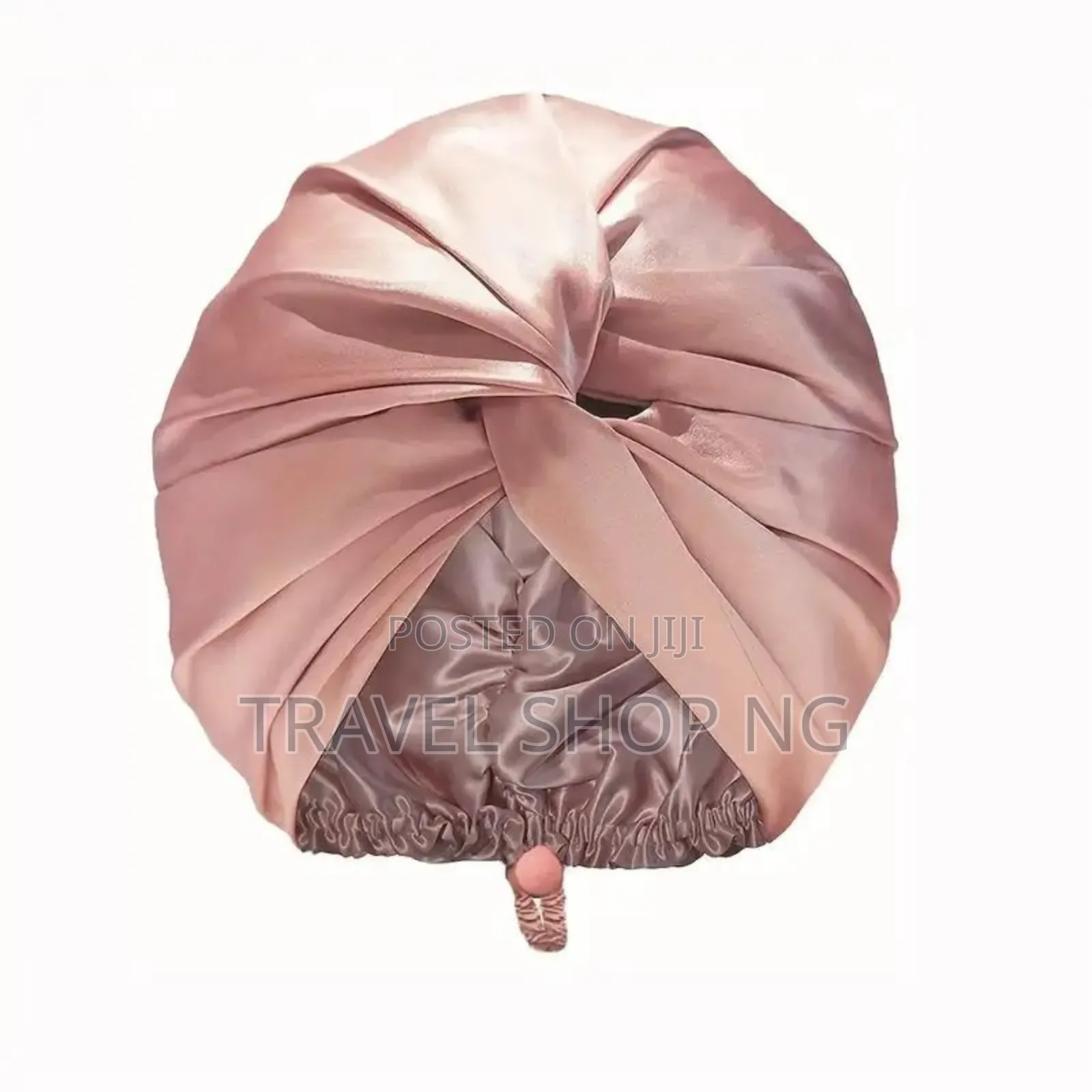 Satin Sleeping Cap With Twist Front Adjustment Buckle