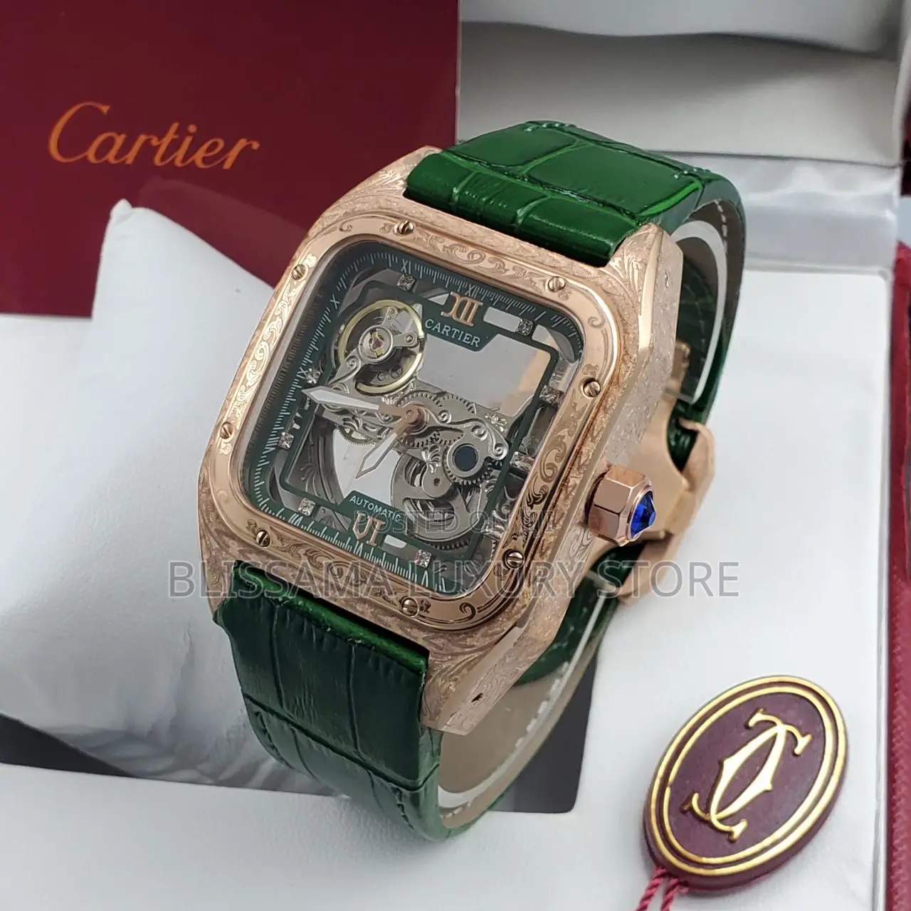 Cartier Premium Luxury Men Wristwatch–Stylish, Durable Classy Design