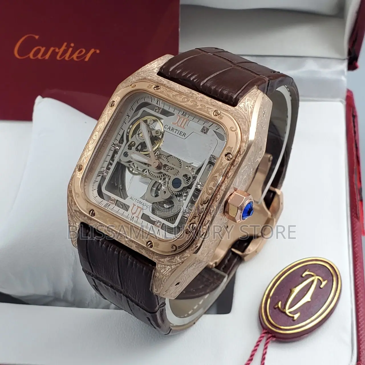 Cartier Premium Luxury Men Wristwatch–Stylish, Durable Classy Design