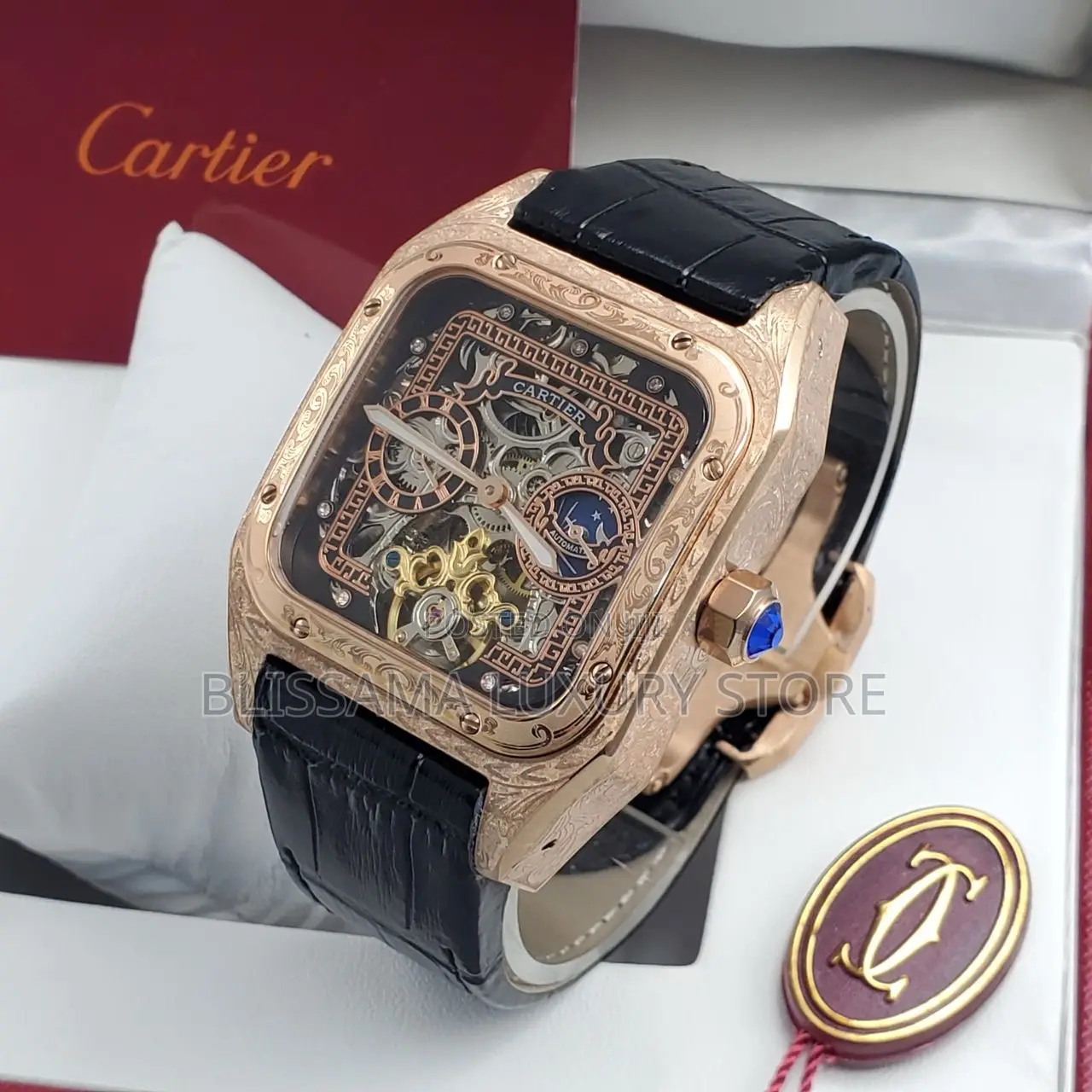 Cartier Premium Luxury Men Wristwatch–Stylish, Durable Classy Design