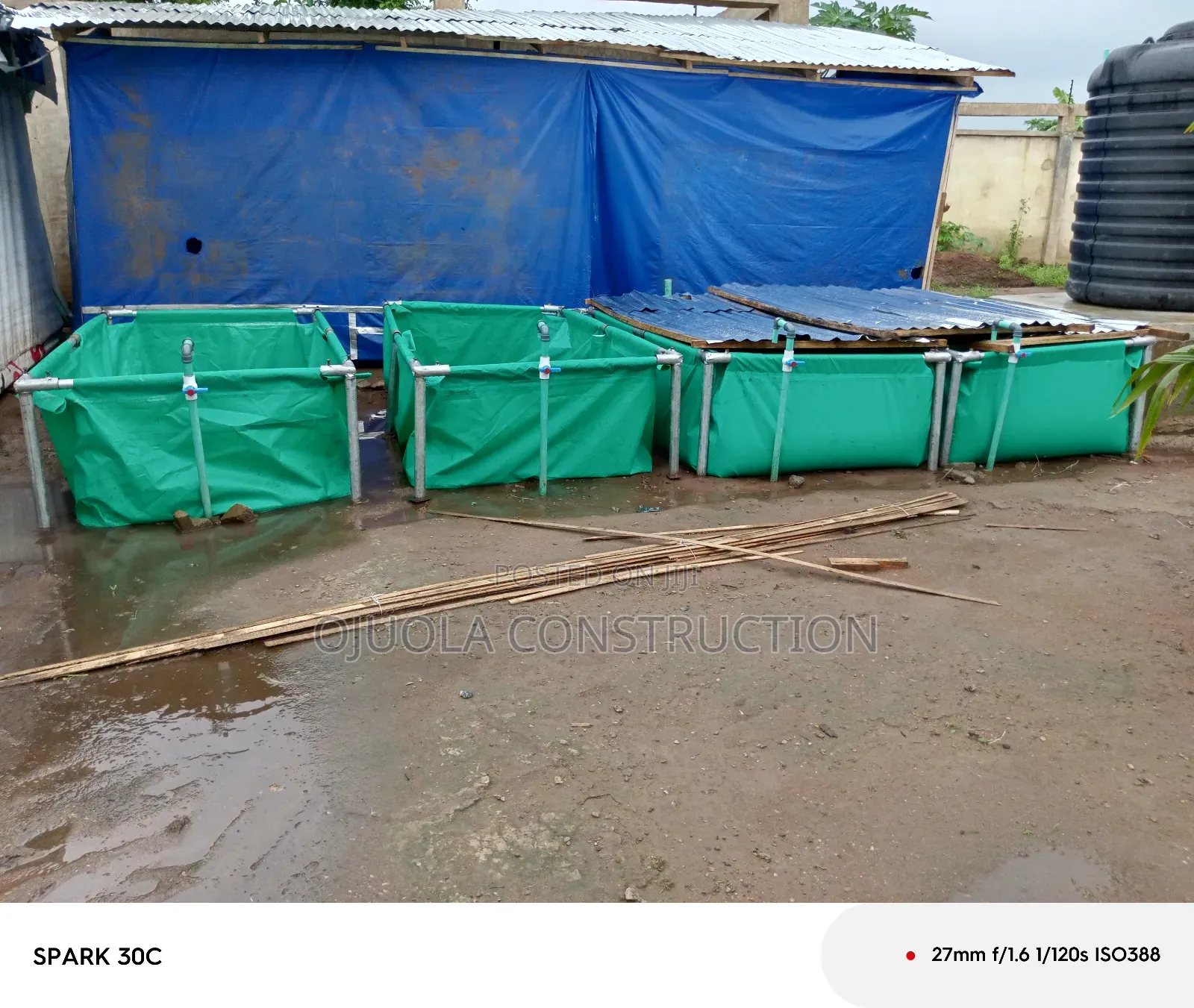 8x4x2ft Ashery Fish Pond With Good Quality Tarpaulin