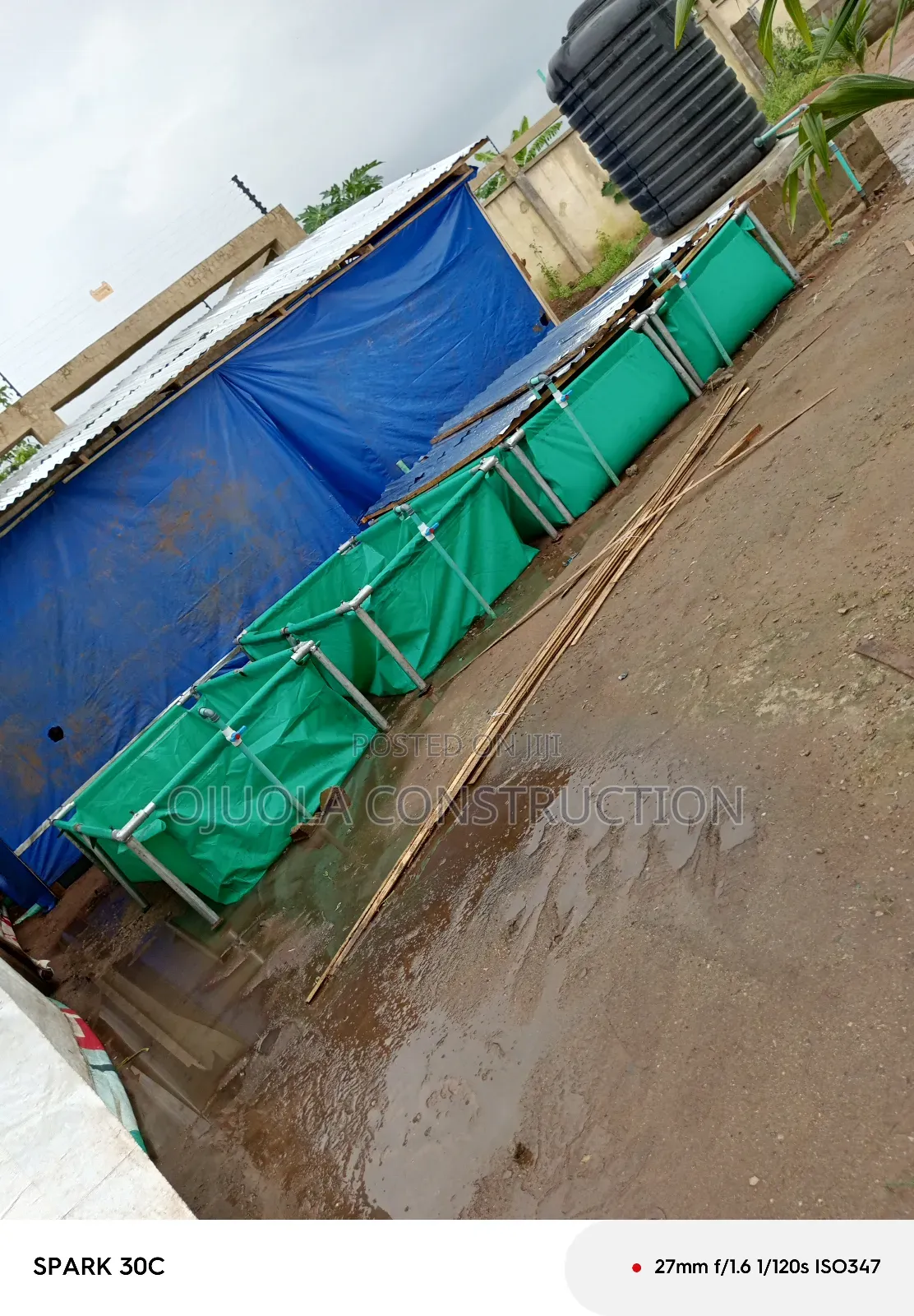 8x4x2ft Ashery Fish Pond With Good Quality Tarpaulin