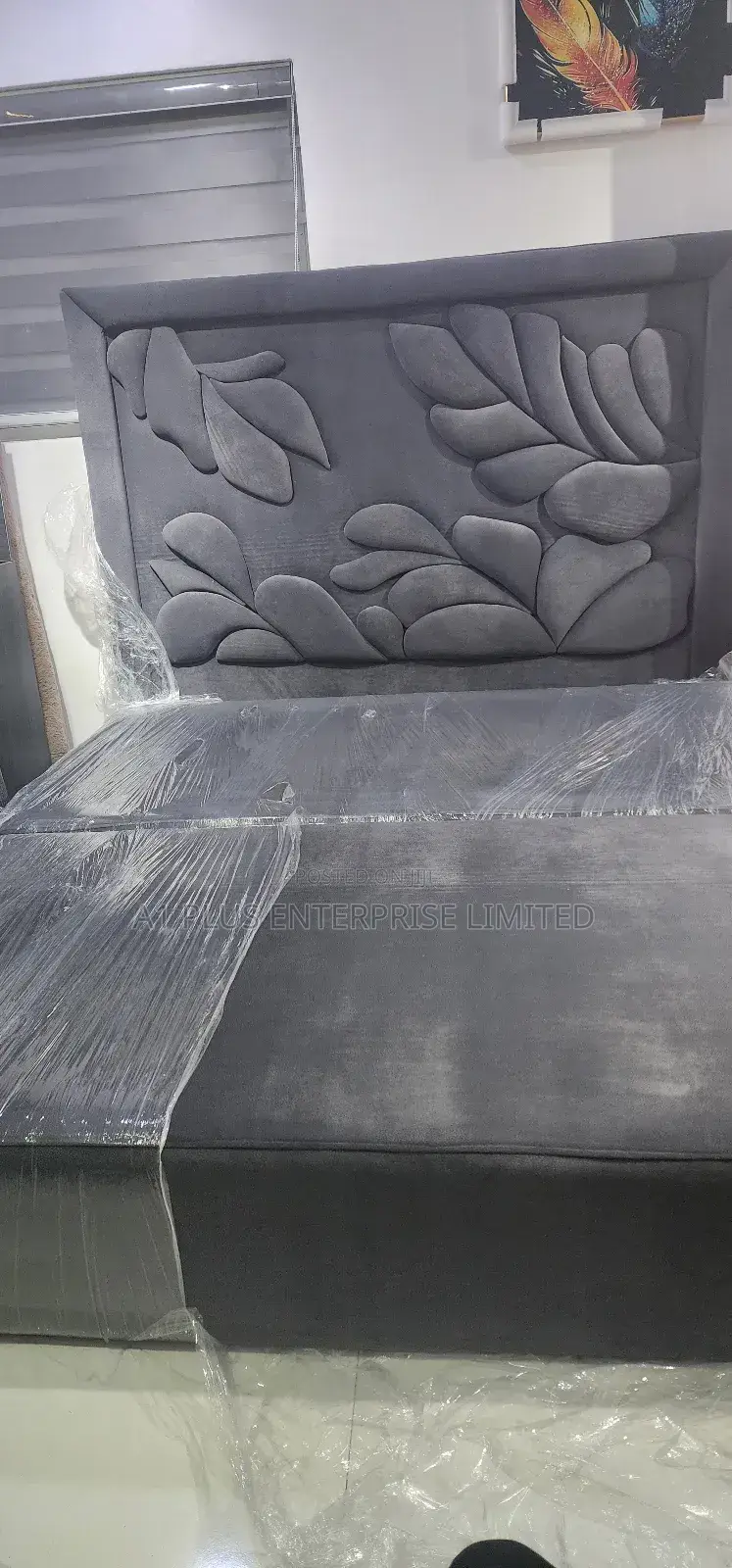 Grey 6x6 Bed Platform Bed