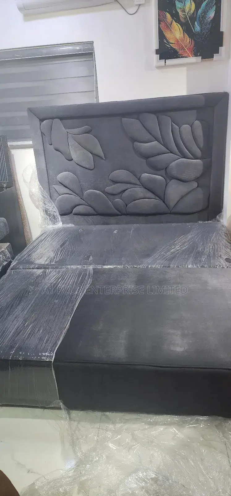 Grey 6x6 Bed Platform Bed