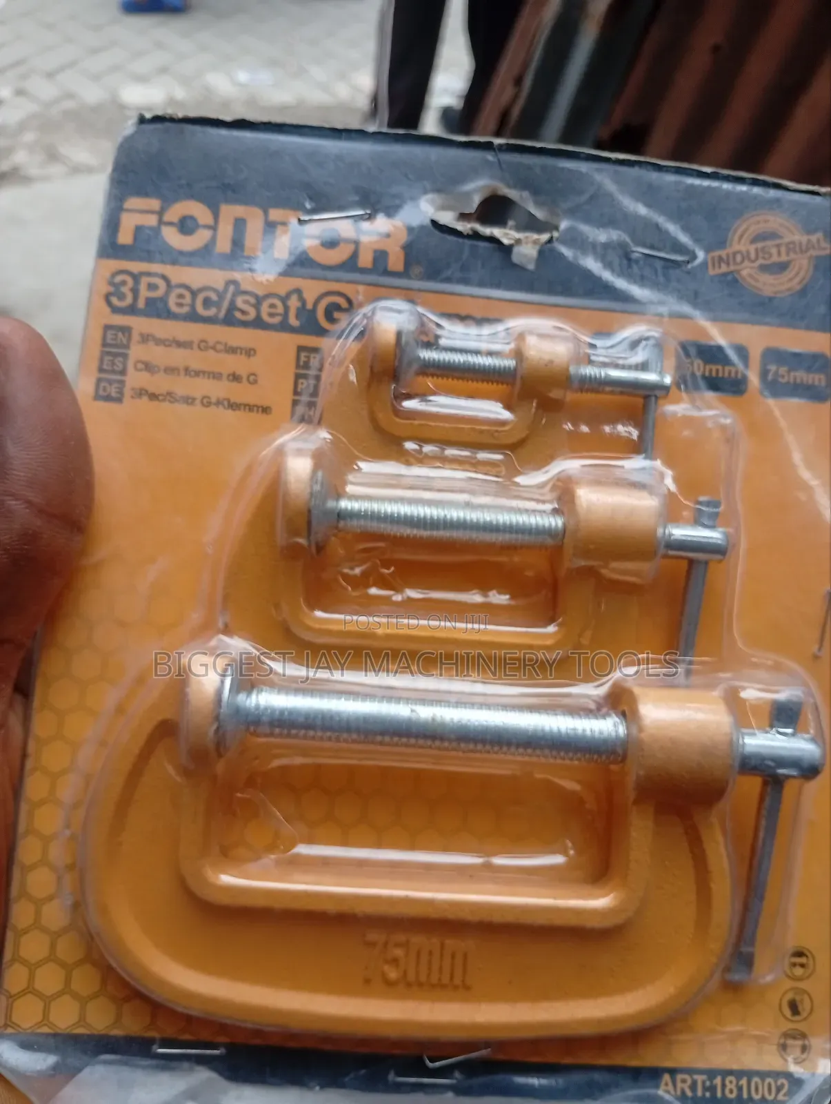 G-Clamp 3pcs Fontor