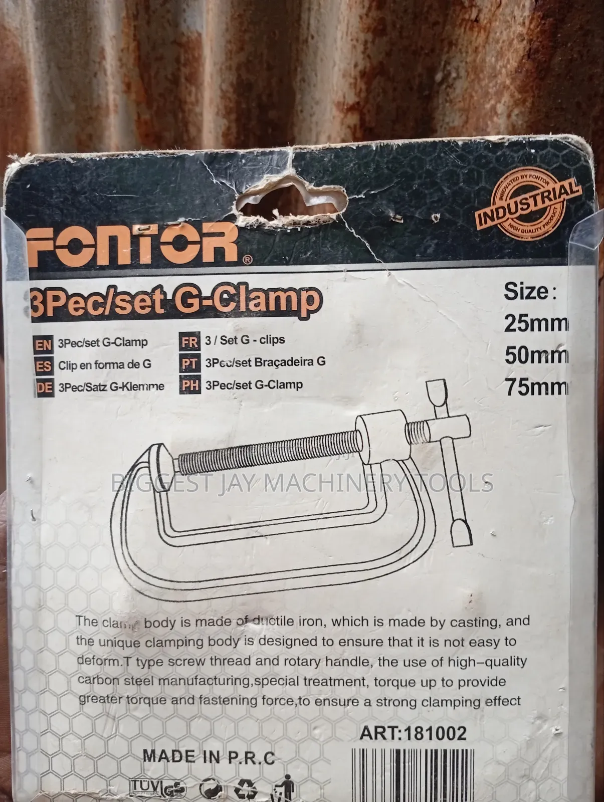 G-Clamp 3pcs Fontor
