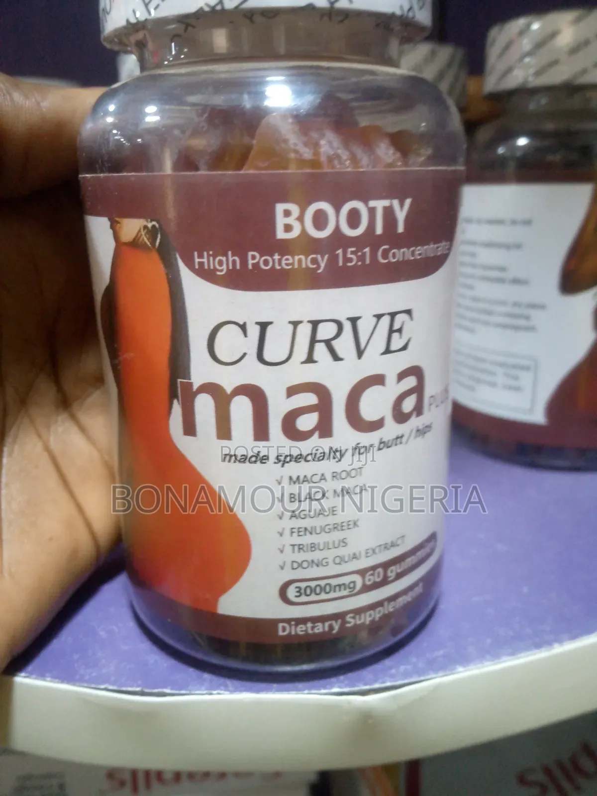 Booty Curve Maca Gummies 3000mg X60