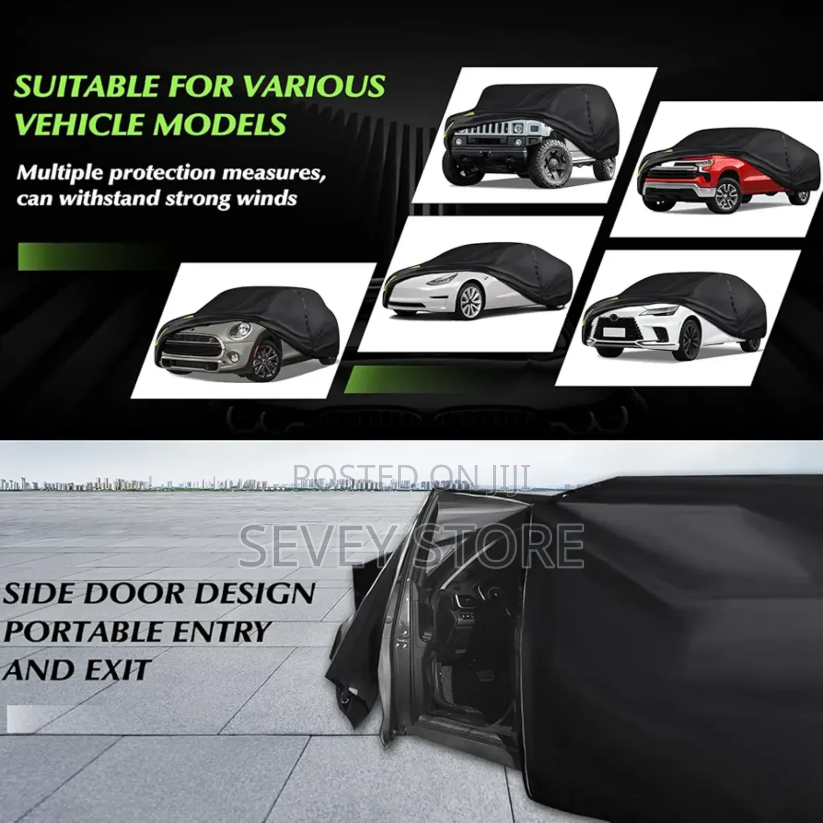 Heavy Duty Universal Full Car Cover for Outdoor - Indoor