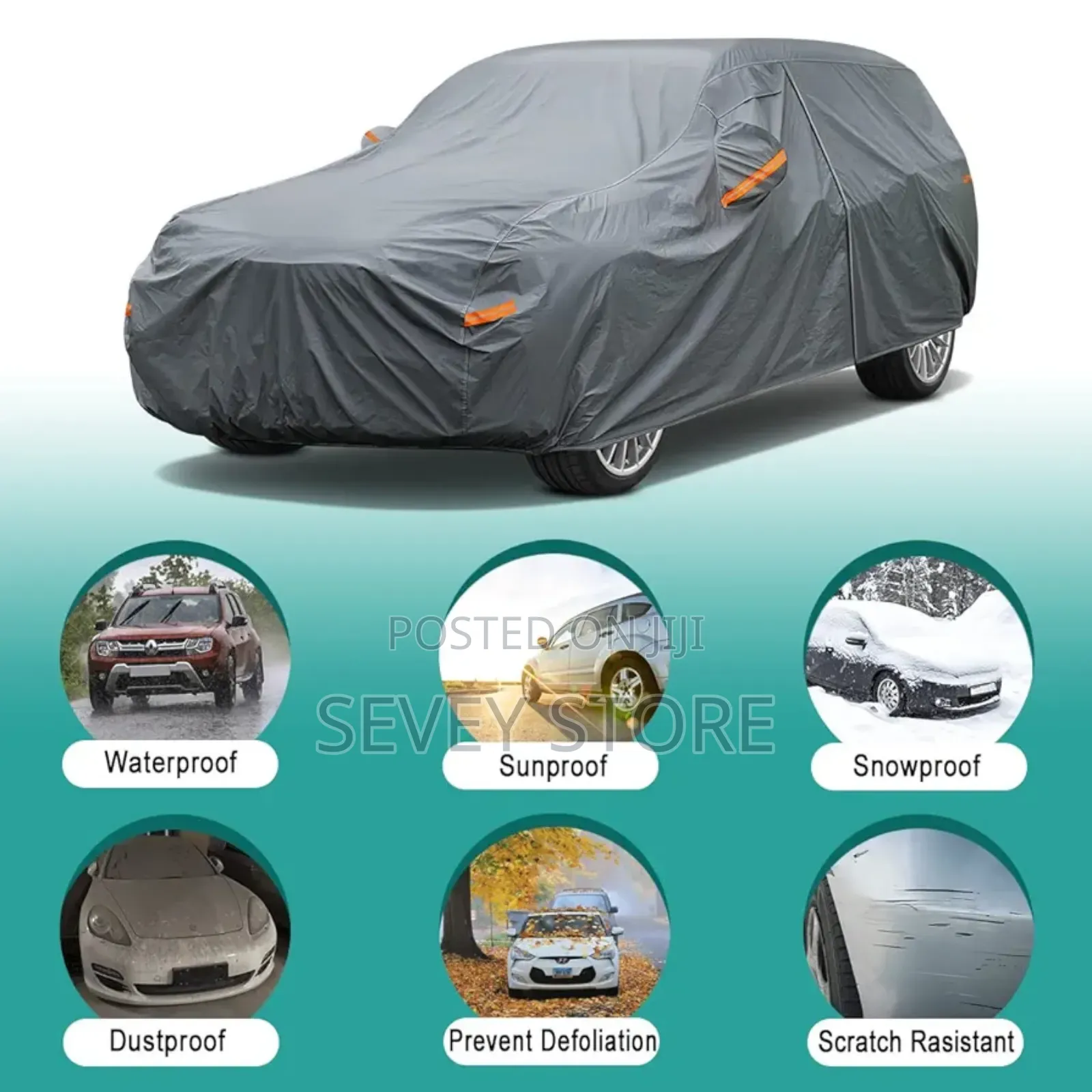 Suv Car Cover Waterproof All Weather Heavy Duty, Universal