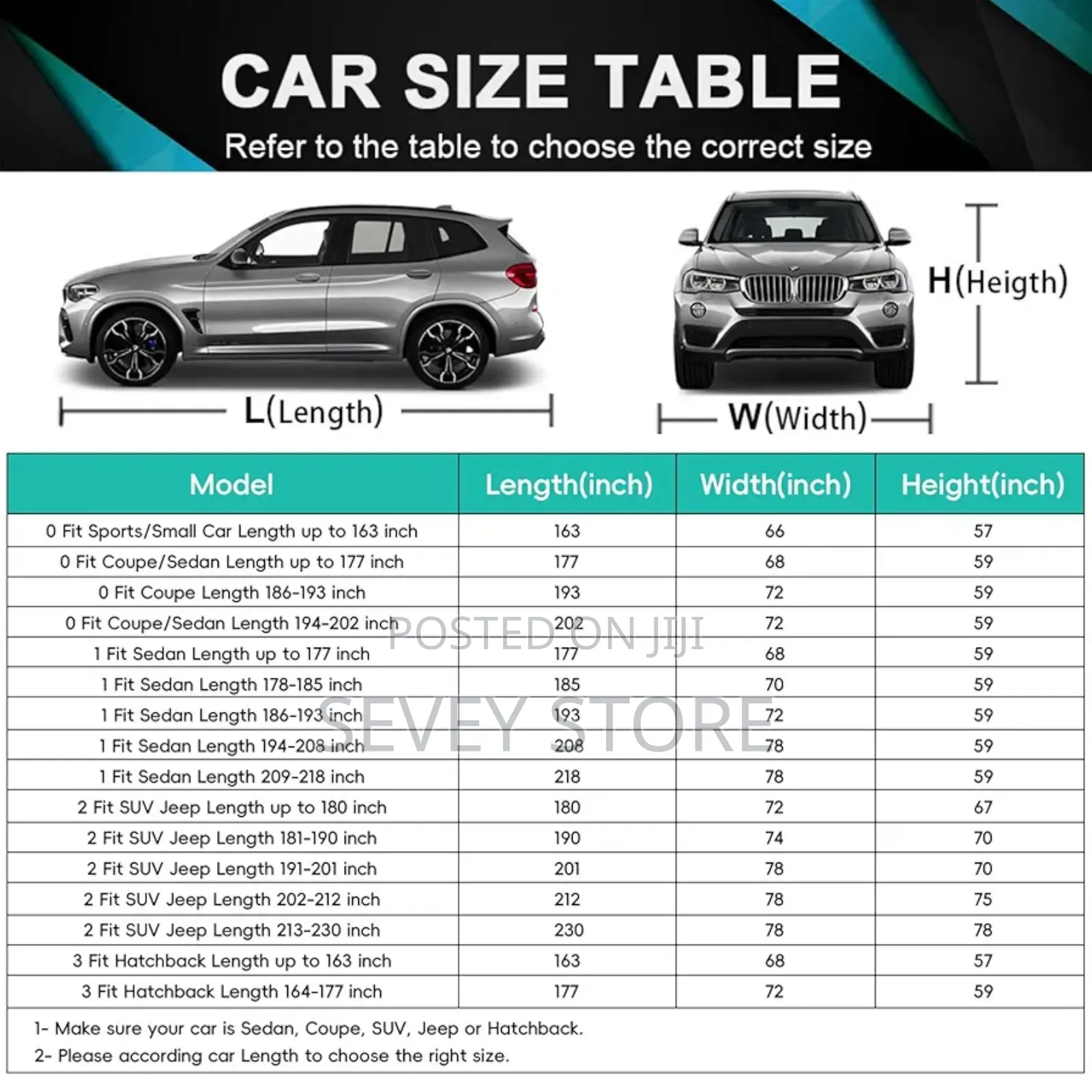 Suv Car Cover Waterproof All Weather Heavy Duty, Universal