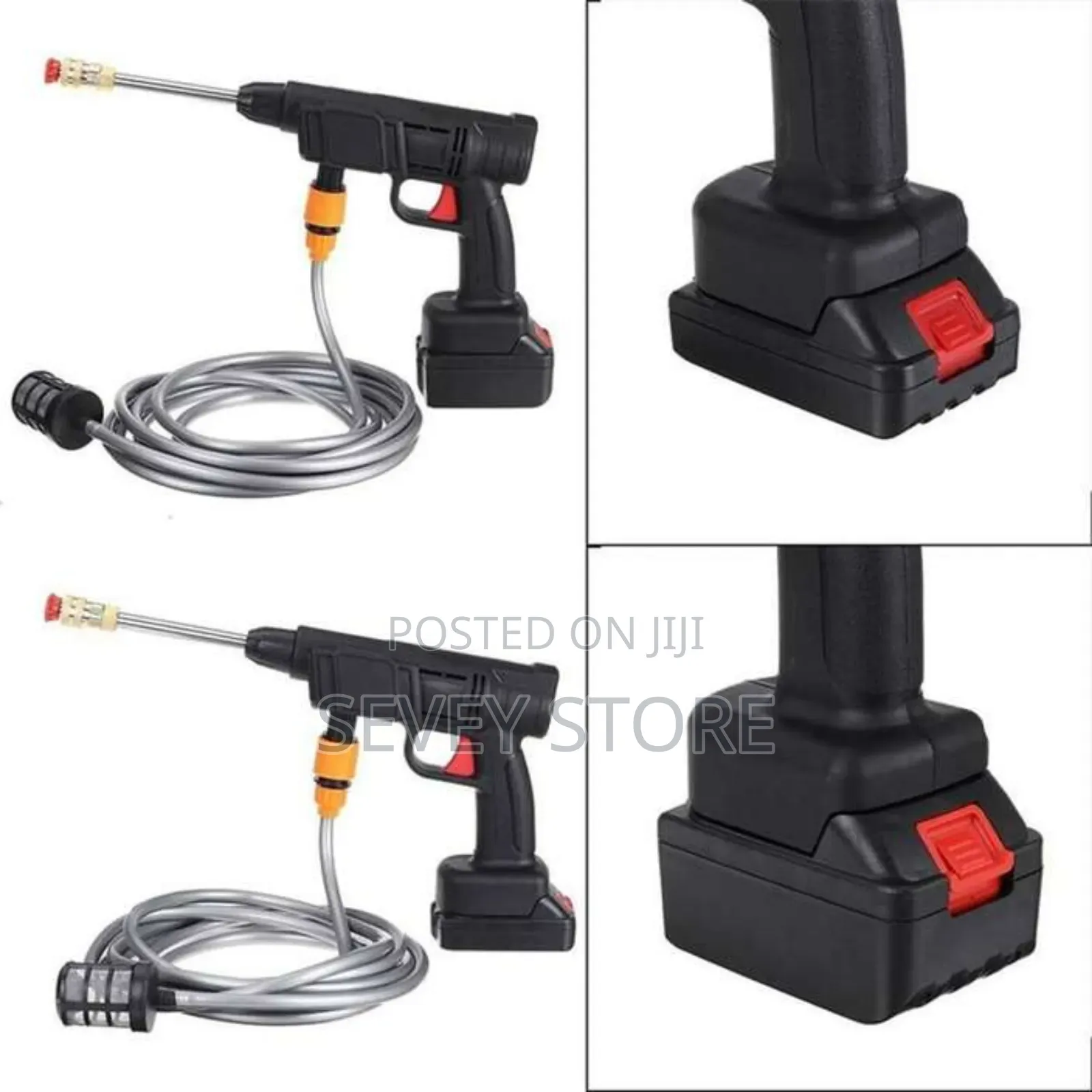 High Pressure Gun Car Wash Water Sprayer - 15000mah