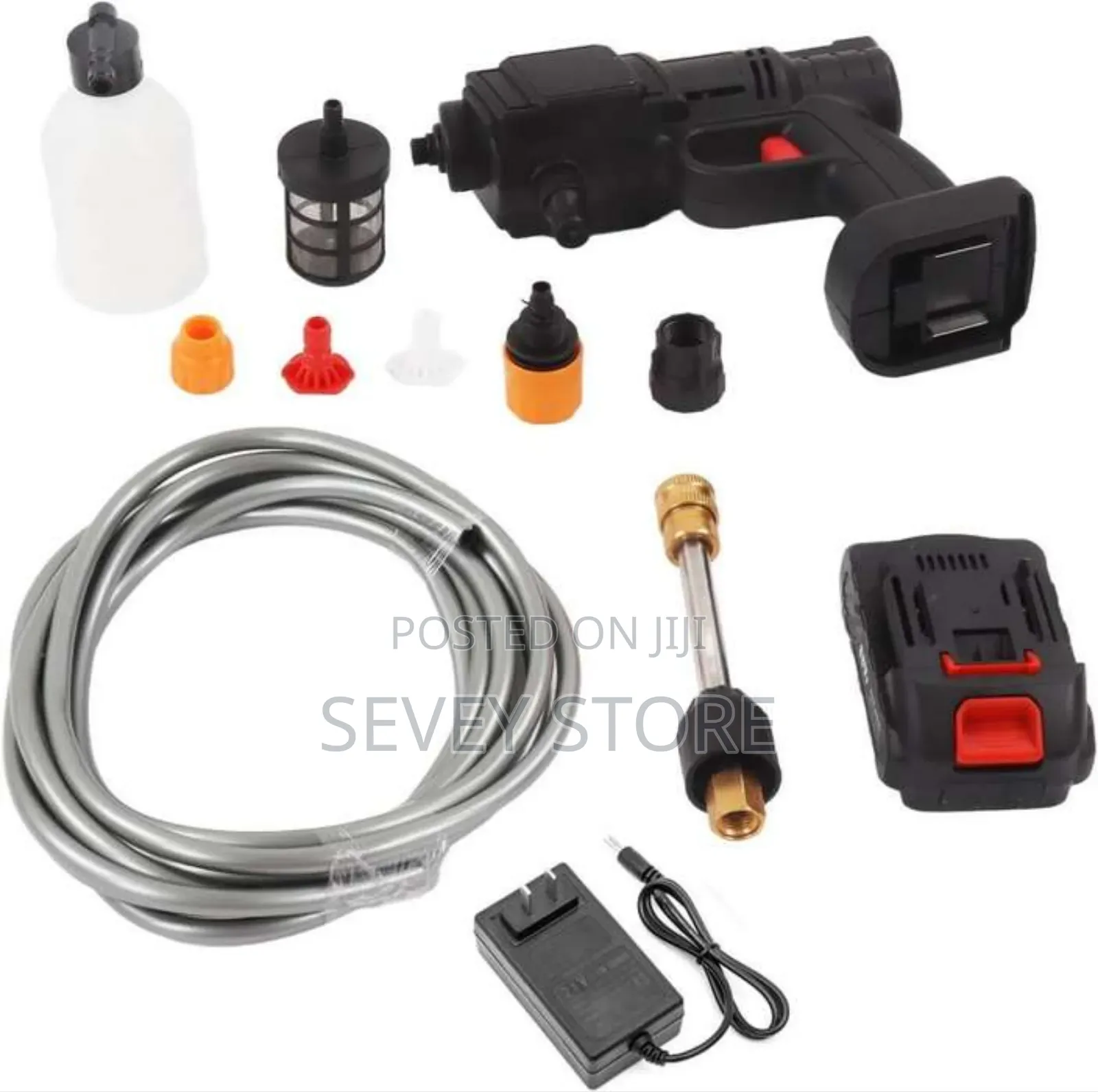High Pressure Gun Car Wash Water Sprayer - 15000mah