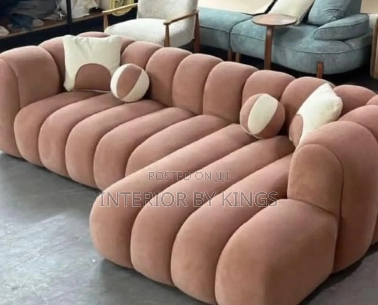 L-Shaped Fabric Custom Made Sofa Can Be Made in Colors