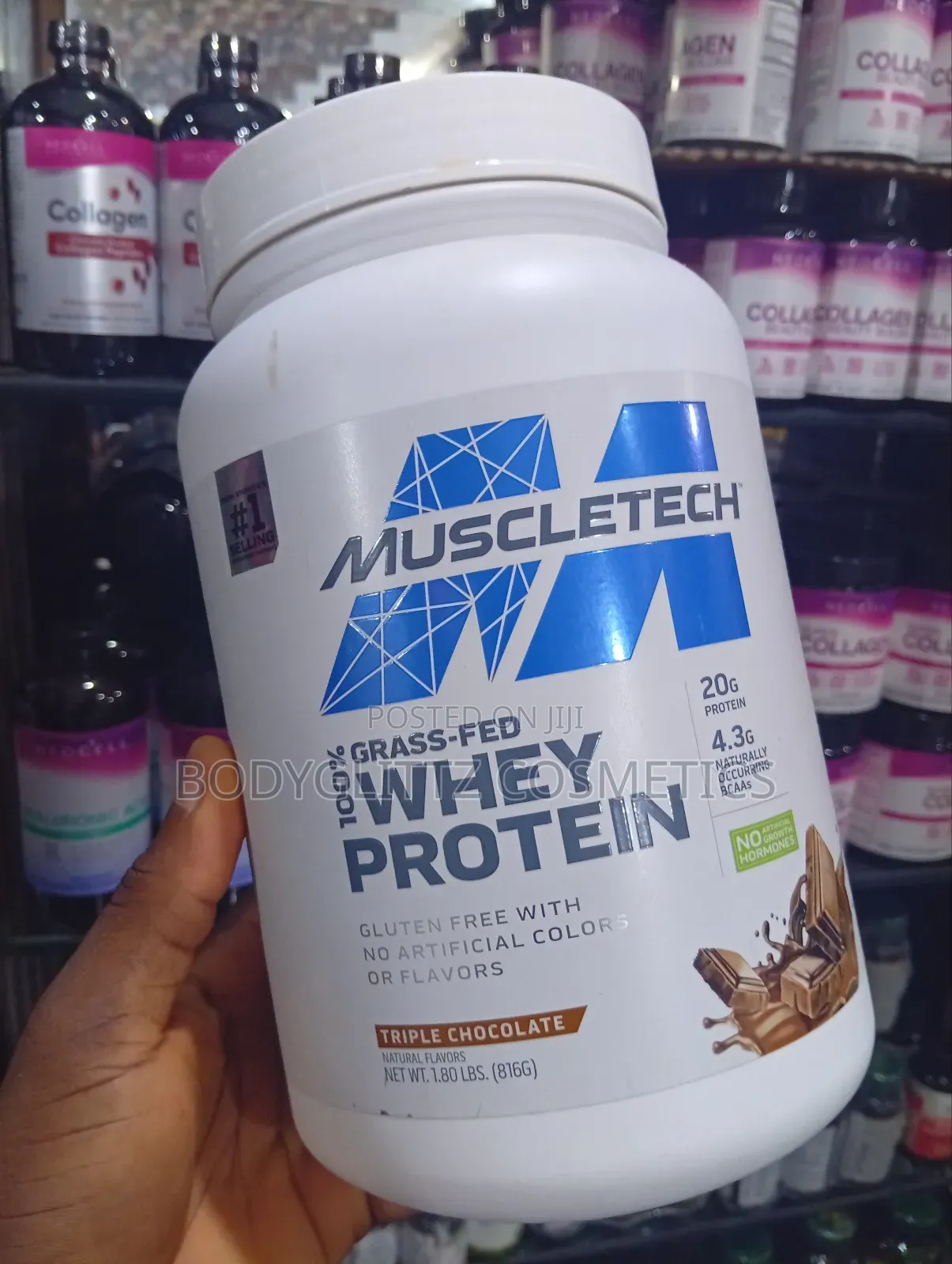 Muscletech 100%Grass-Fed Whey Protein Powdertriple Chocolate