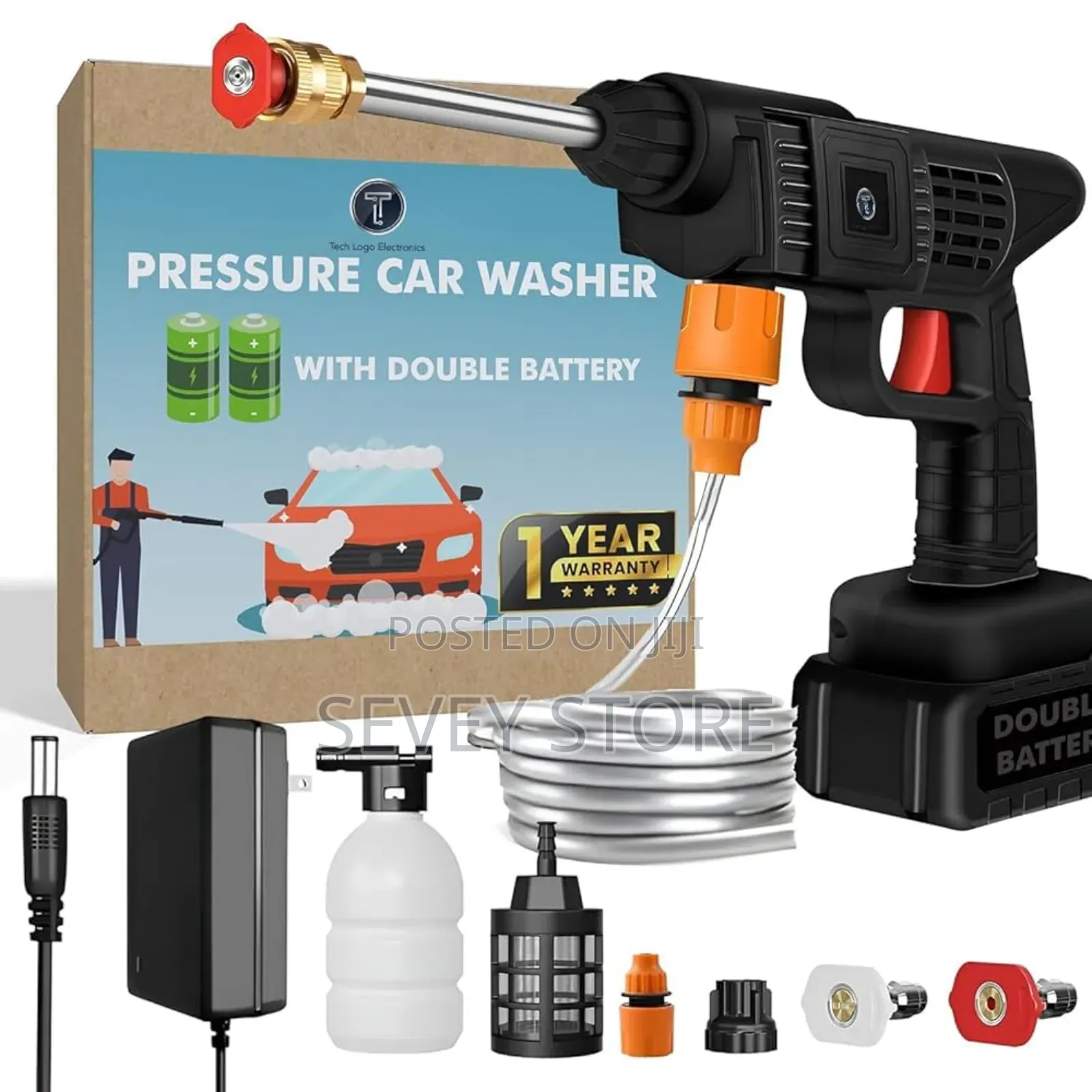 Car Wash Gun Spray Nozzle - 200w - Multipurpose