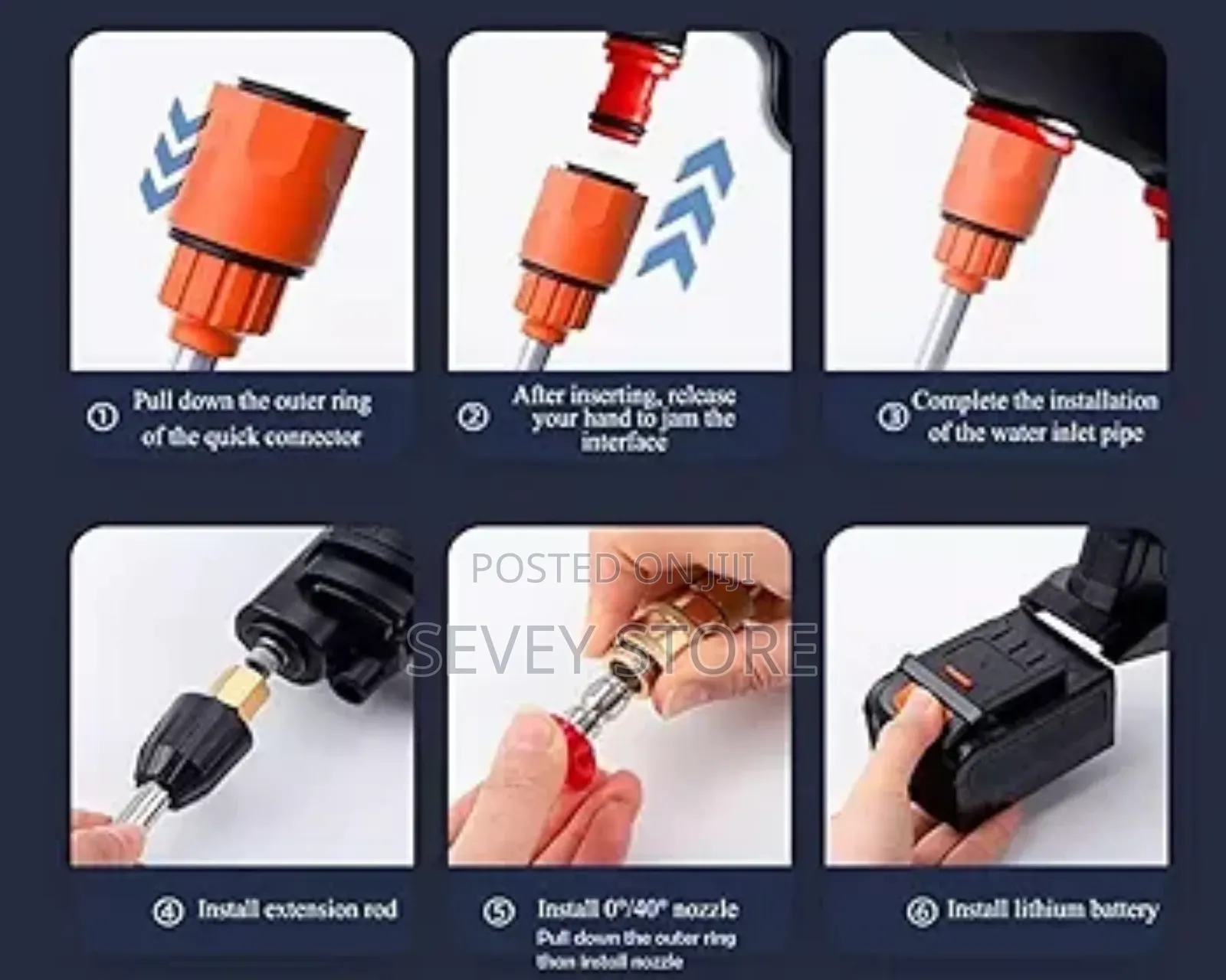 Car Wash Gun Spray Nozzle - 200w - Multipurpose