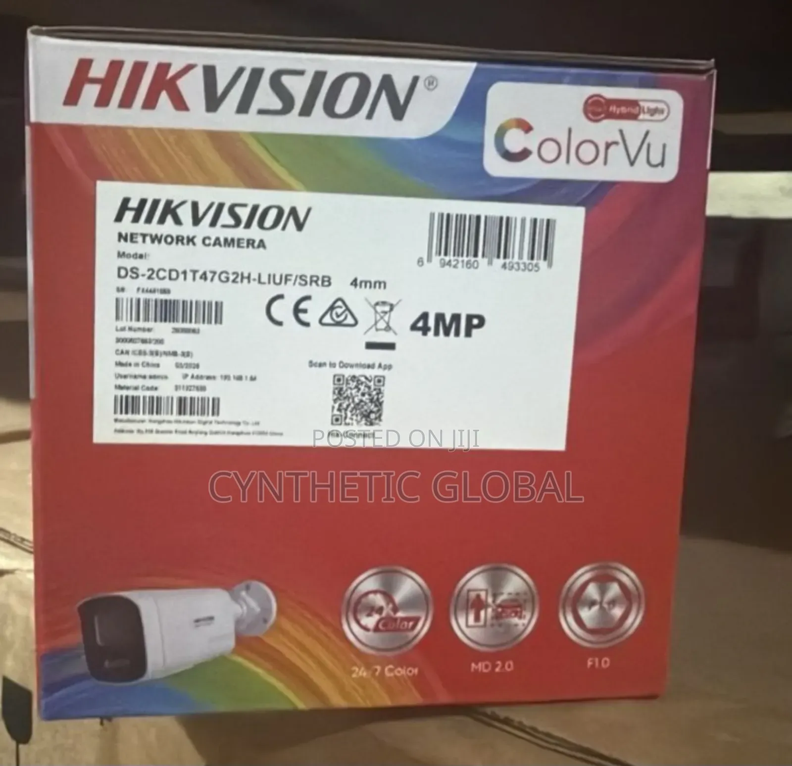 Ds-2cd1t47g2h-Liuf/SRB 4mp Ip Bullet 2way Audio