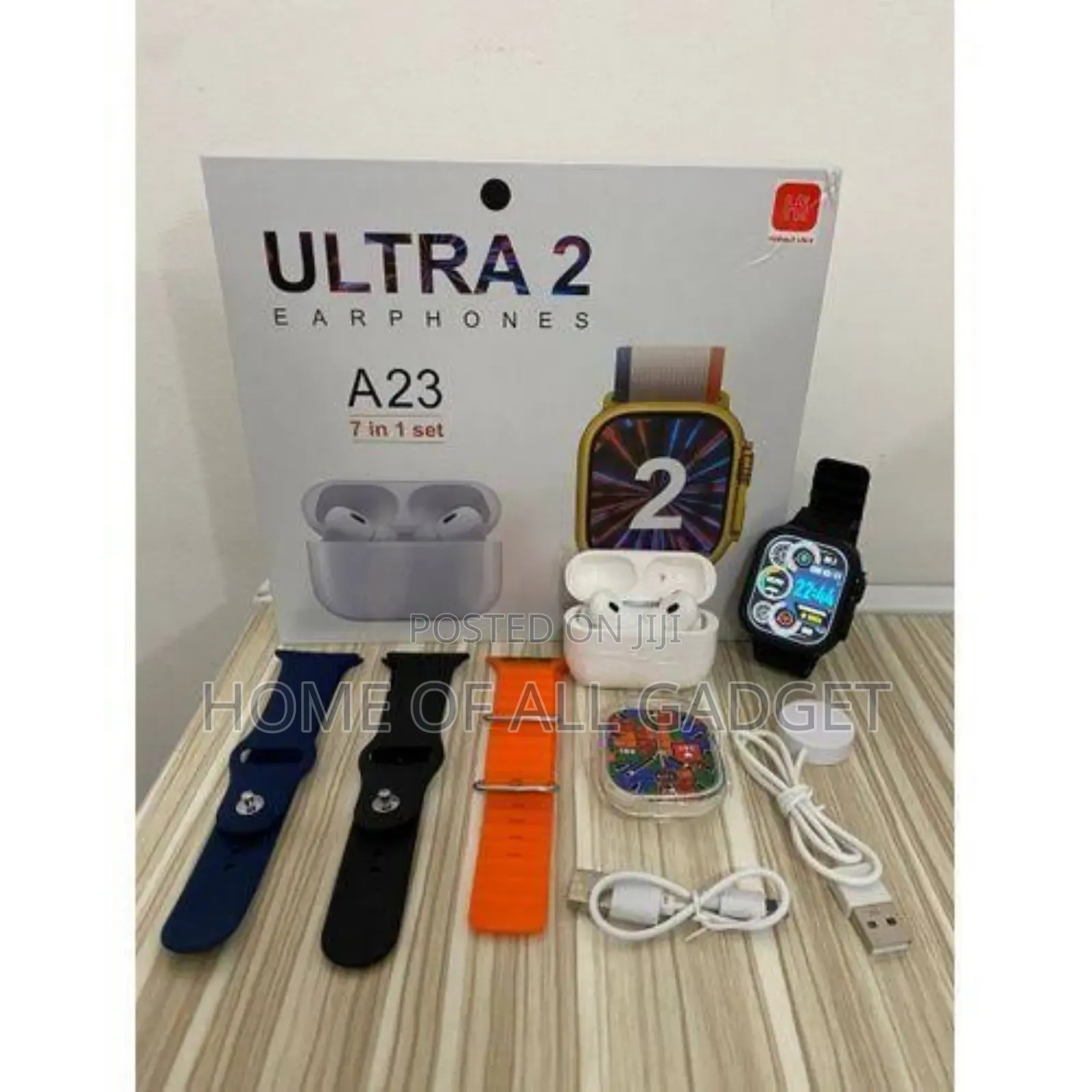 Ultra2 Smart Watch- Full Screen Physical Fitness Training