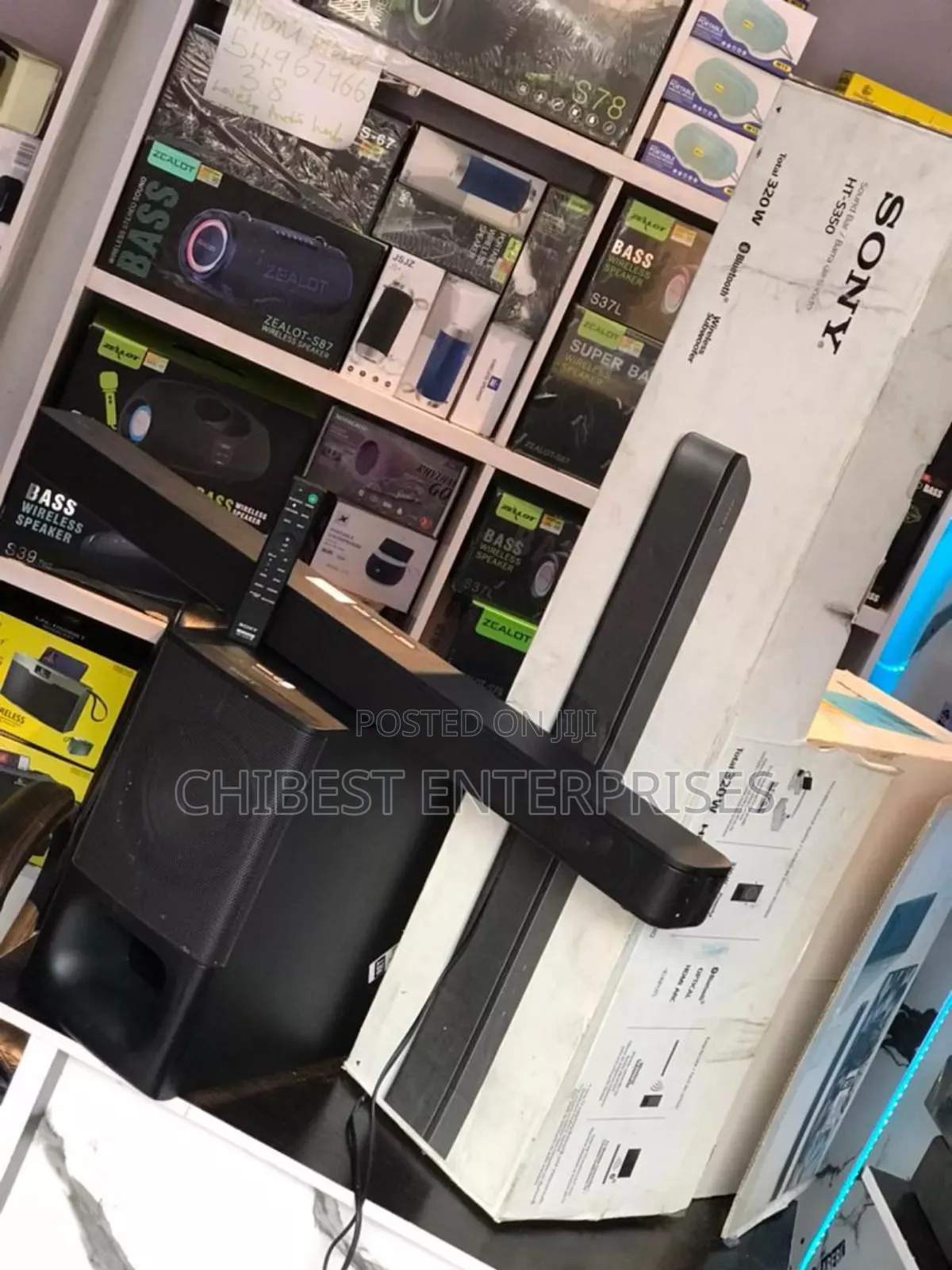 Sony Ht-S350 2.1 Channel Soundbar With a Wireless Subwoofer.